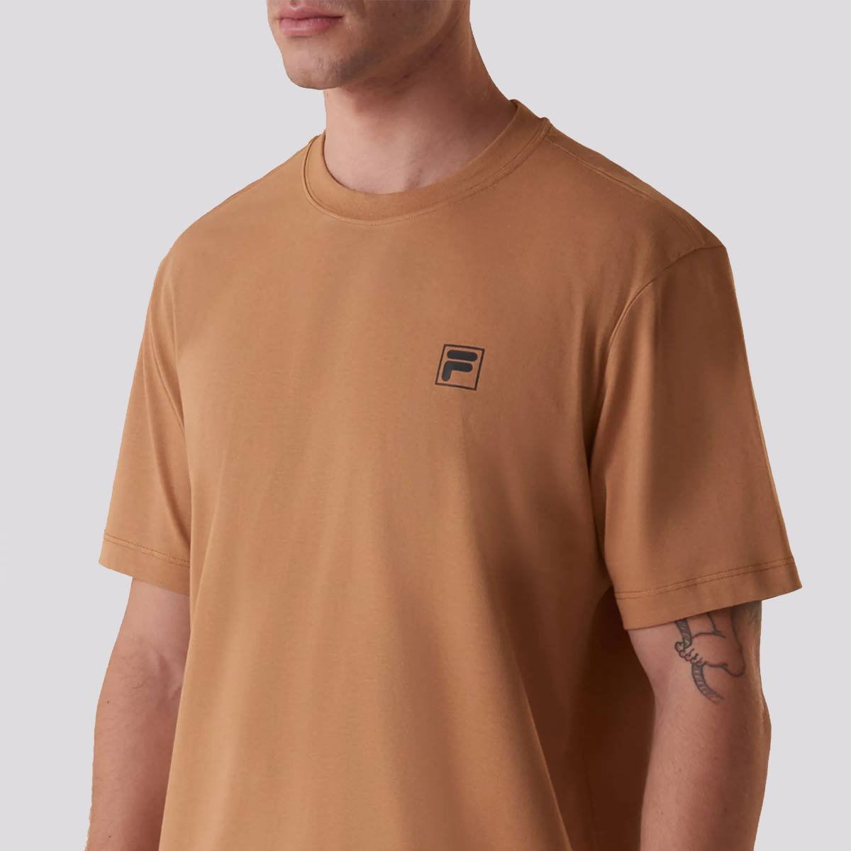 Camiseta Fila Comfort Classic Marrom Marrom 3