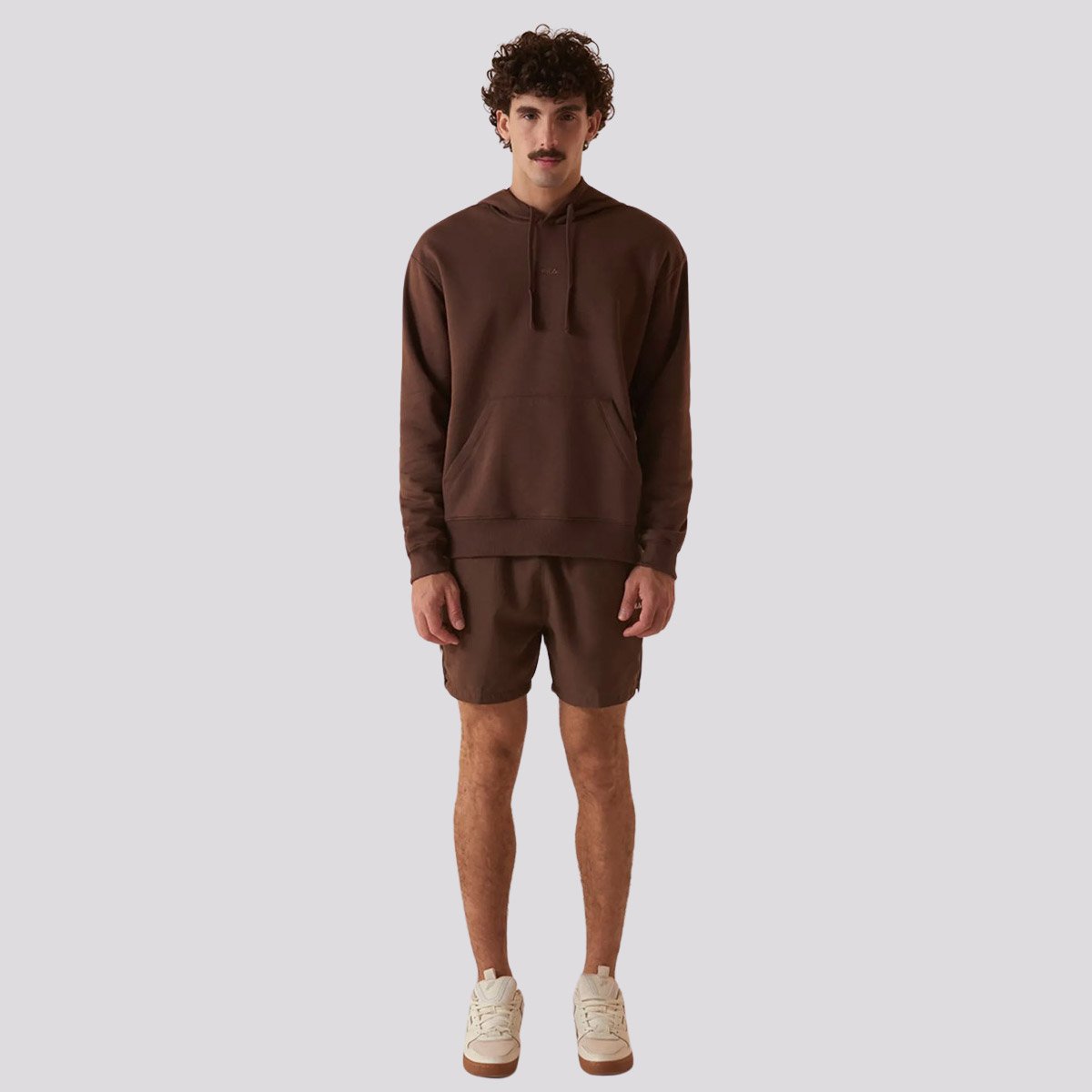 Moletom Fila Comfort Classic Winter B Com Capuz Marrom Marrom 3