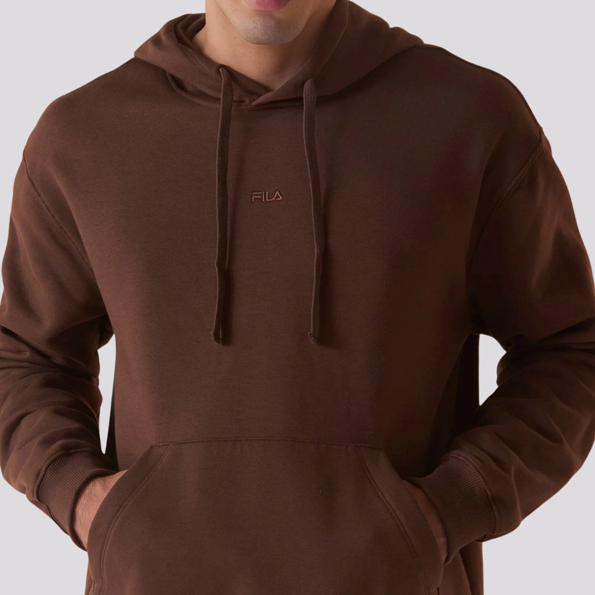 Moletom Fila Comfort Classic Winter B Com Capuz Marrom Marrom 5