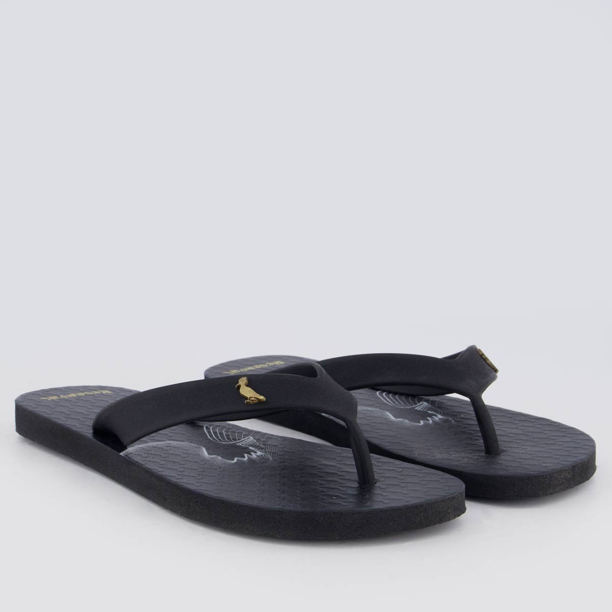 Chinelo Reserva Waves Preto e Branco Preto 3