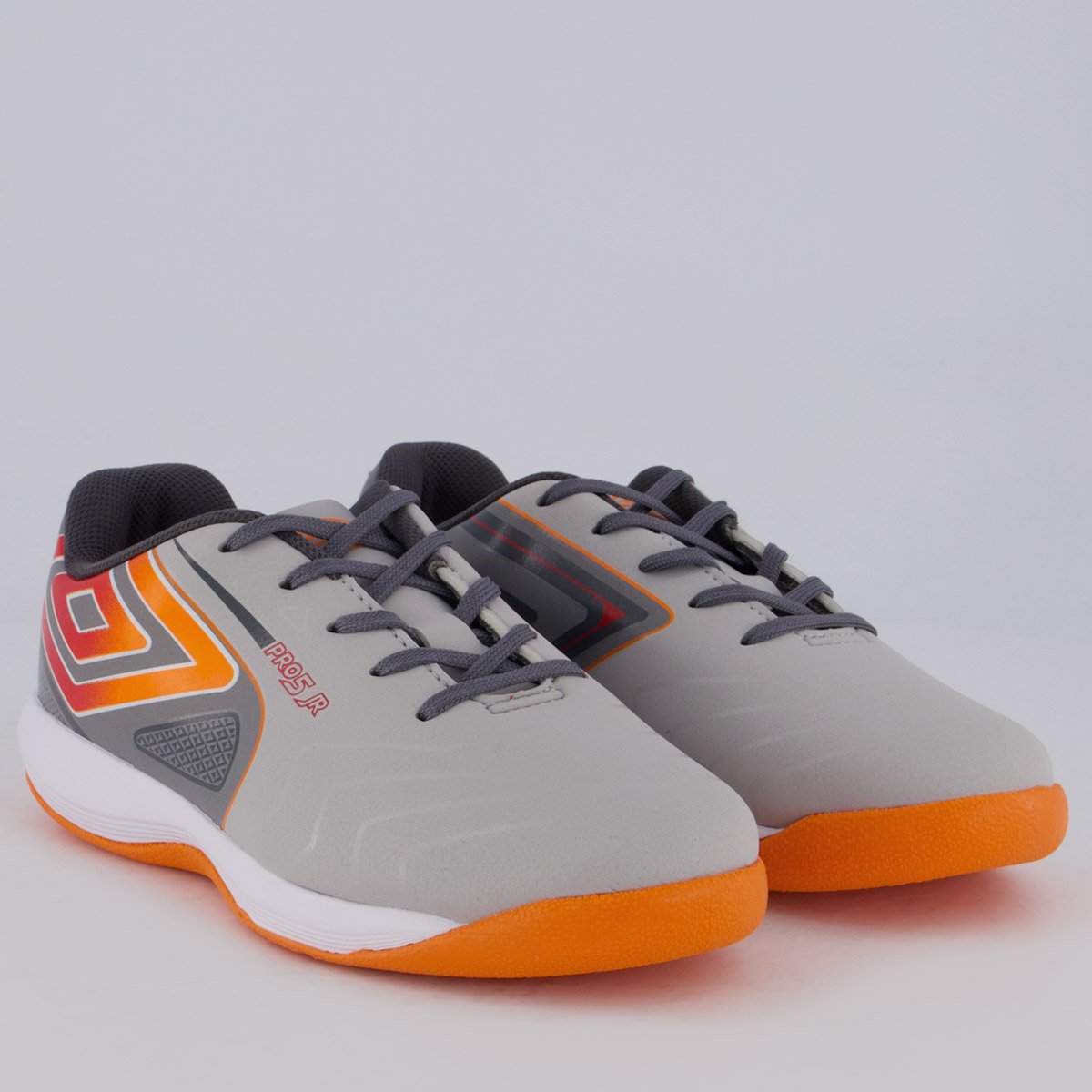 Chuteira Umbro Pro 5 Futsal Juvenil Prata e Cinza Cinza 2