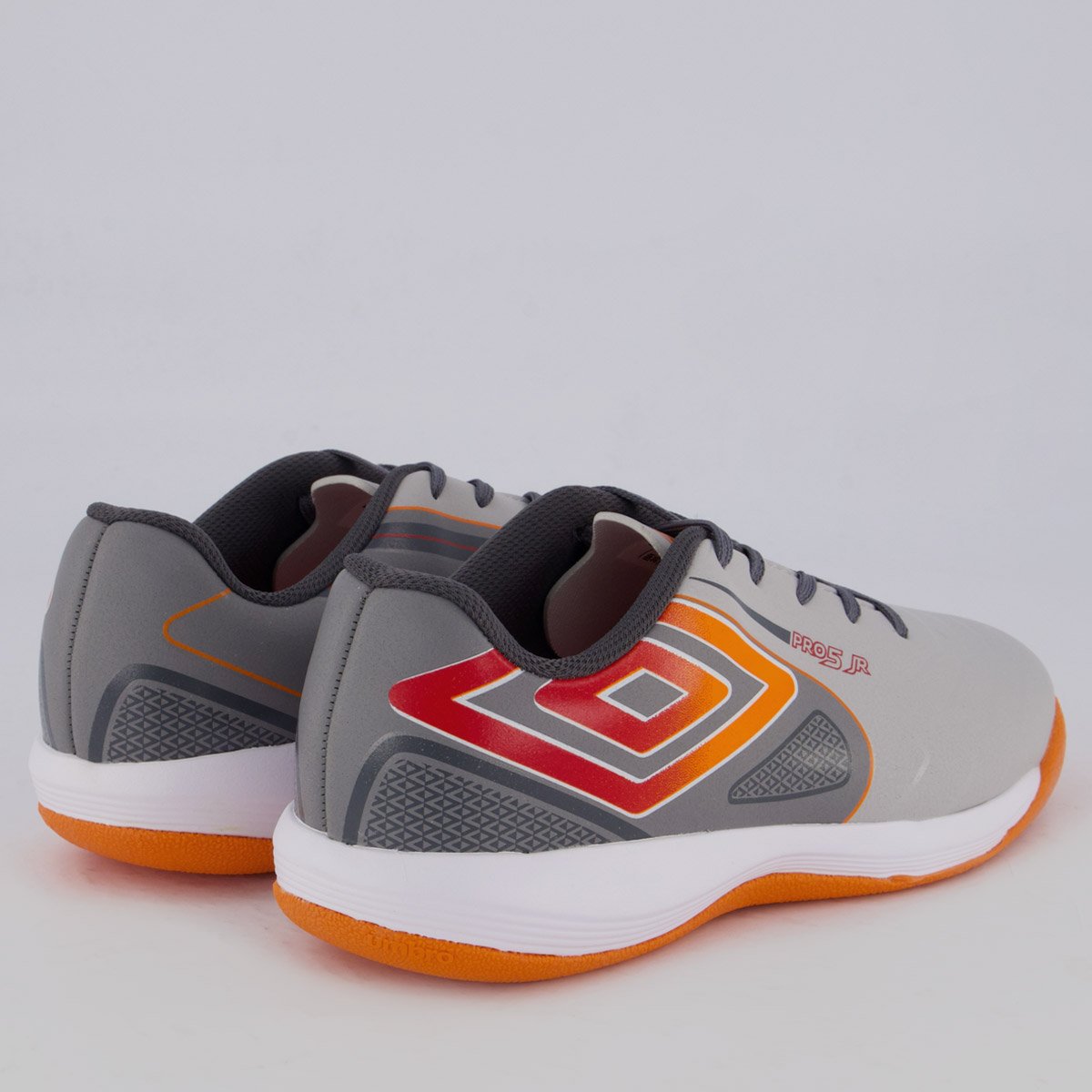 Chuteira Umbro Pro 5 Futsal Juvenil Prata e Cinza Cinza 3