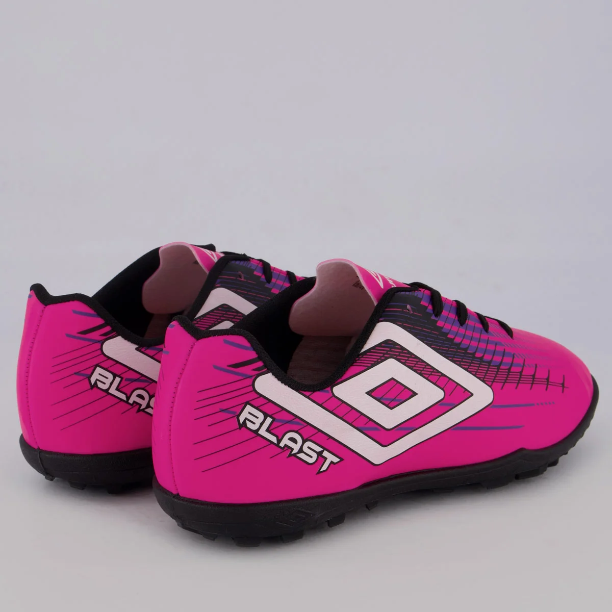 Chuteira Umbro Blast Society Rosa e Preta Rosa 3