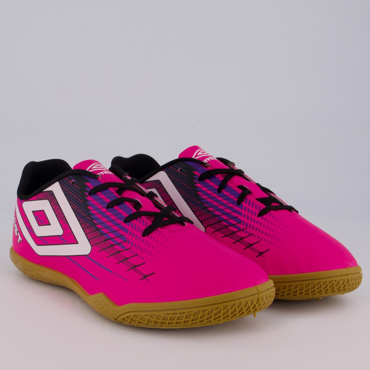 Chuteira Umbro Blast Futsal Rosa e Preta Rosa 2