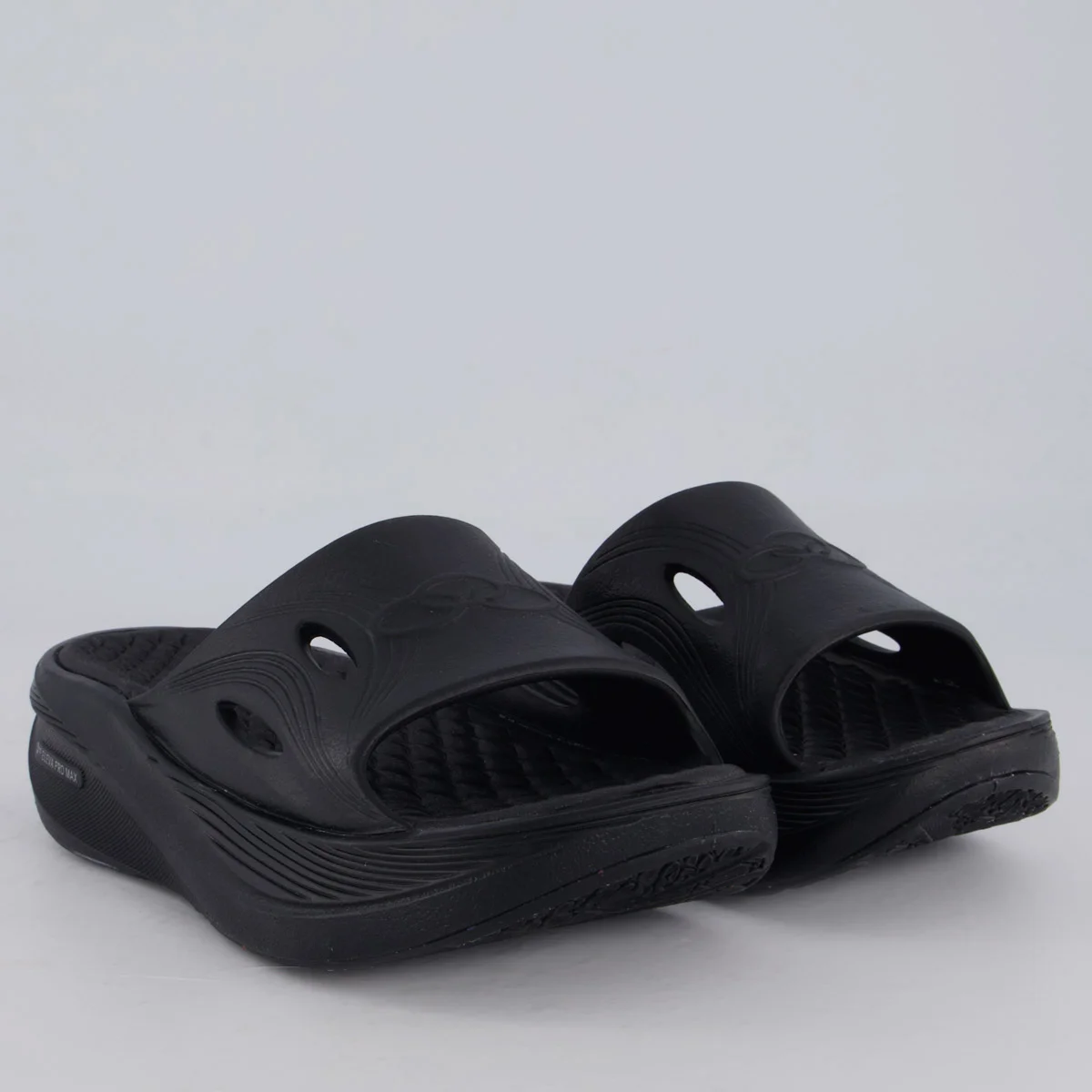 Chinelo Olympikus Pós Corre Preto Preto 3