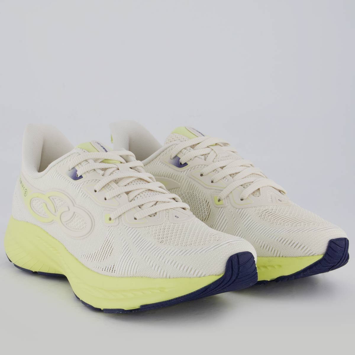 Tênis Olympikus Swift 5 Cinza e Verde Feminino Amarelo 2