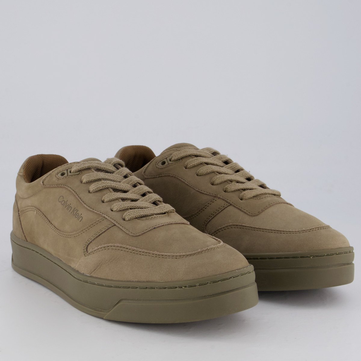 Tênis Calvin Klein Layers Nobuck Marrom 2