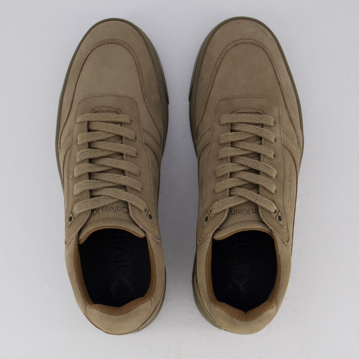 Tênis Calvin Klein Layers Nobuck Marrom 4