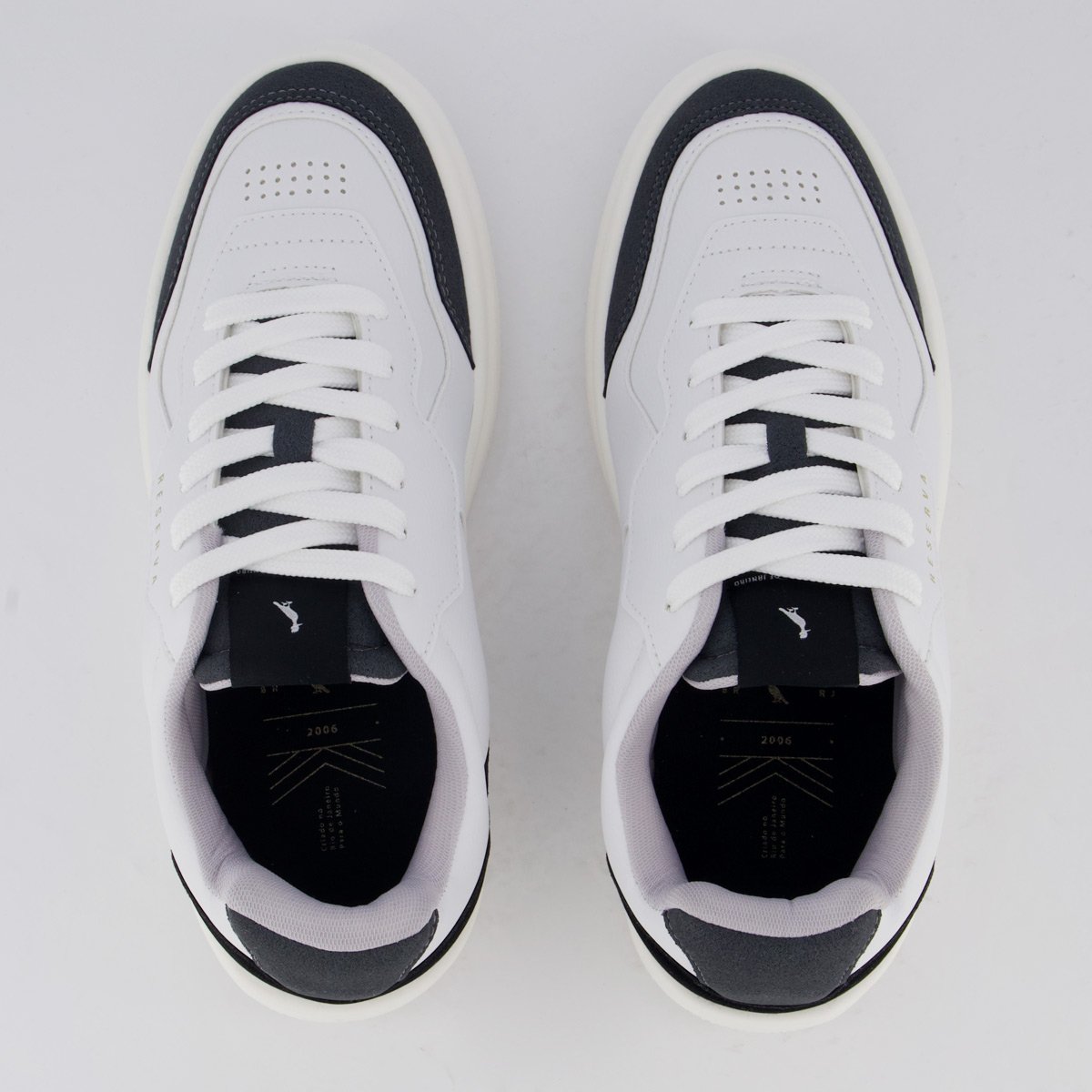 Tênis Reserva Troy Branco e Cinza Branco/Cinza 4