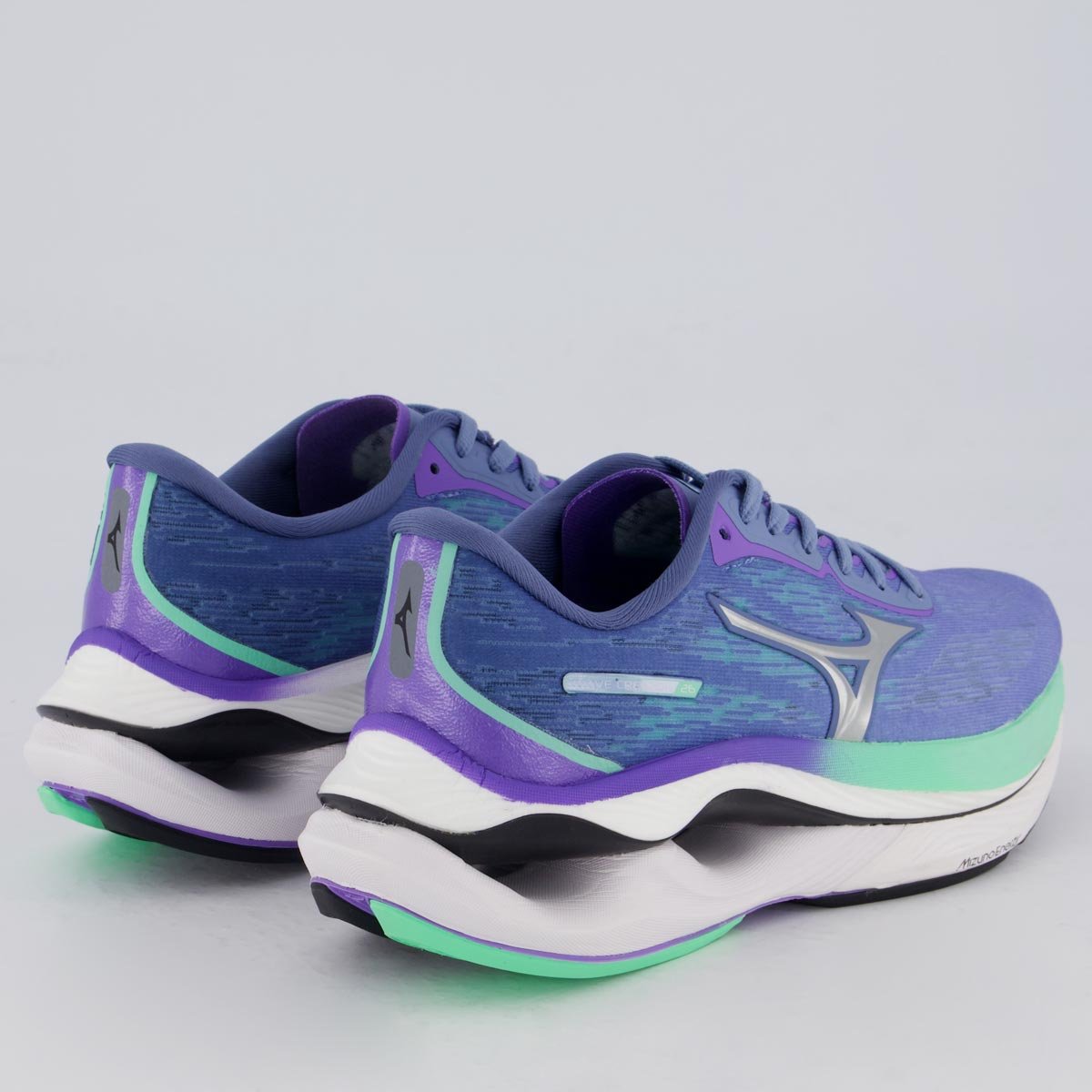 Tênis Mizuno Wave Creation 26 Feminino Azul e Verde Azul 3