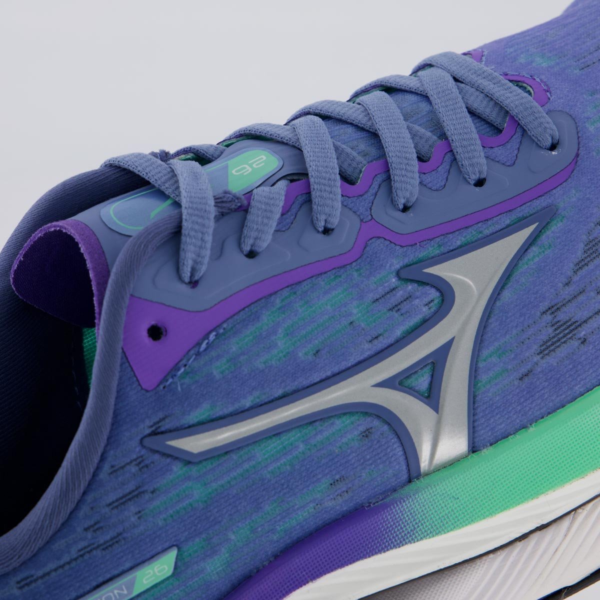 Tênis Mizuno Wave Creation 26 Feminino Azul e Verde Azul 7