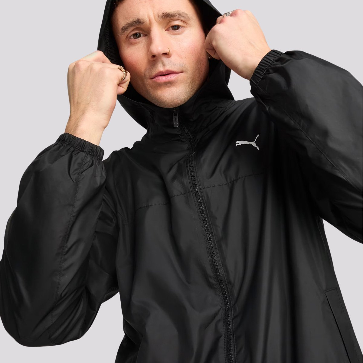 Jaqueta Puma ESS Windbreaker Preta Preto/Branco 4