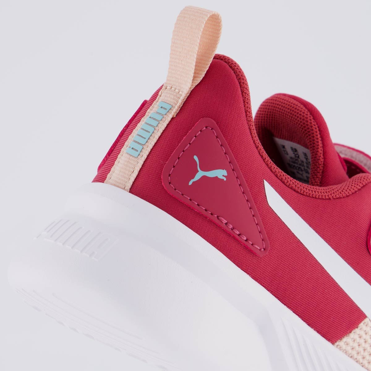 Tênis Puma Flyer Runner V PS Infantil Rosa e Branco Rosa 6