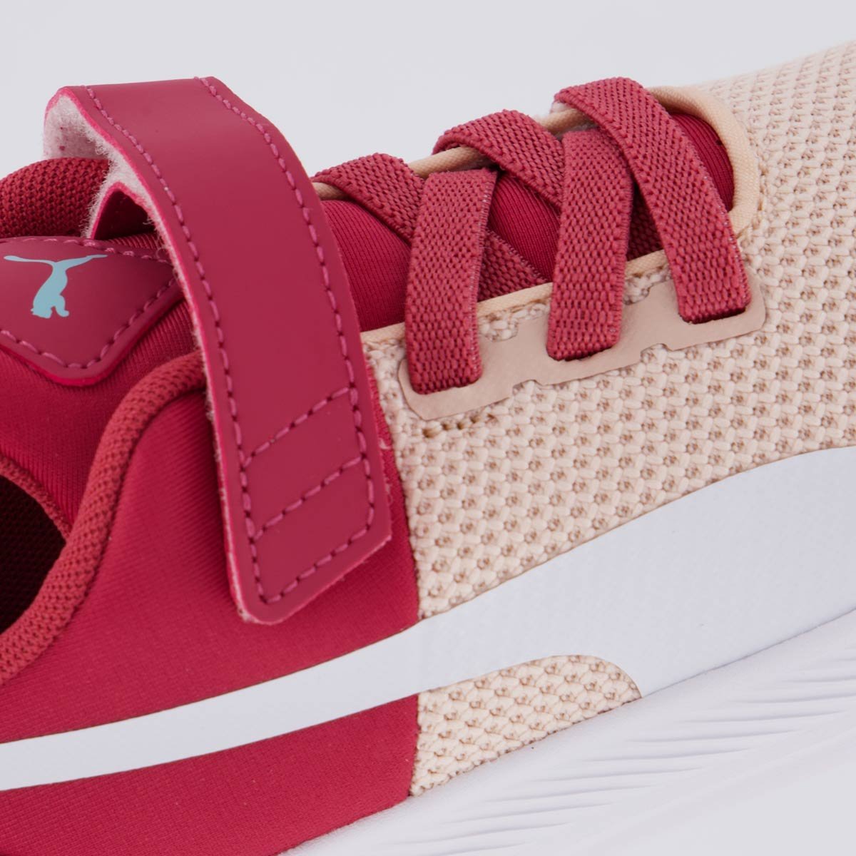 Tênis Puma Flyer Runner V PS Infantil Rosa e Branco Rosa 7