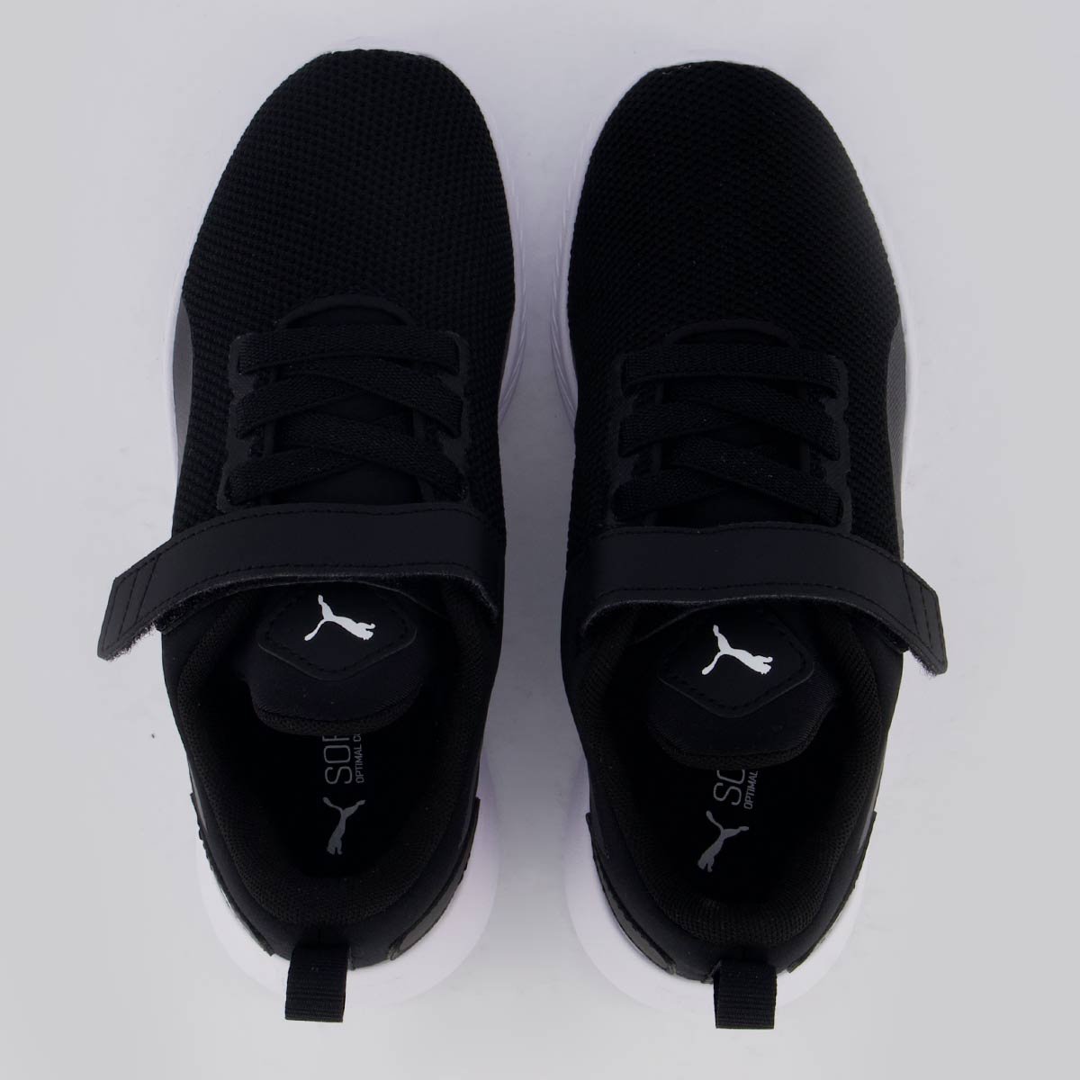 Tênis Puma Flyer Runner V PS Infantil Preto e Branco Preto/Branco 4