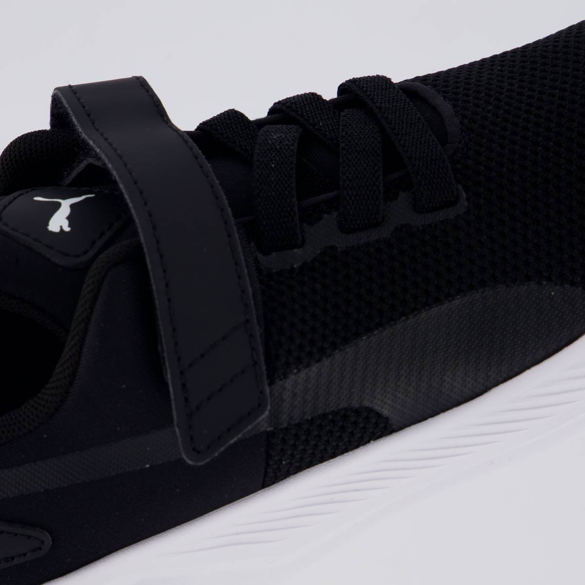Tênis Puma Flyer Runner V PS Infantil Preto e Branco Preto/Branco 7