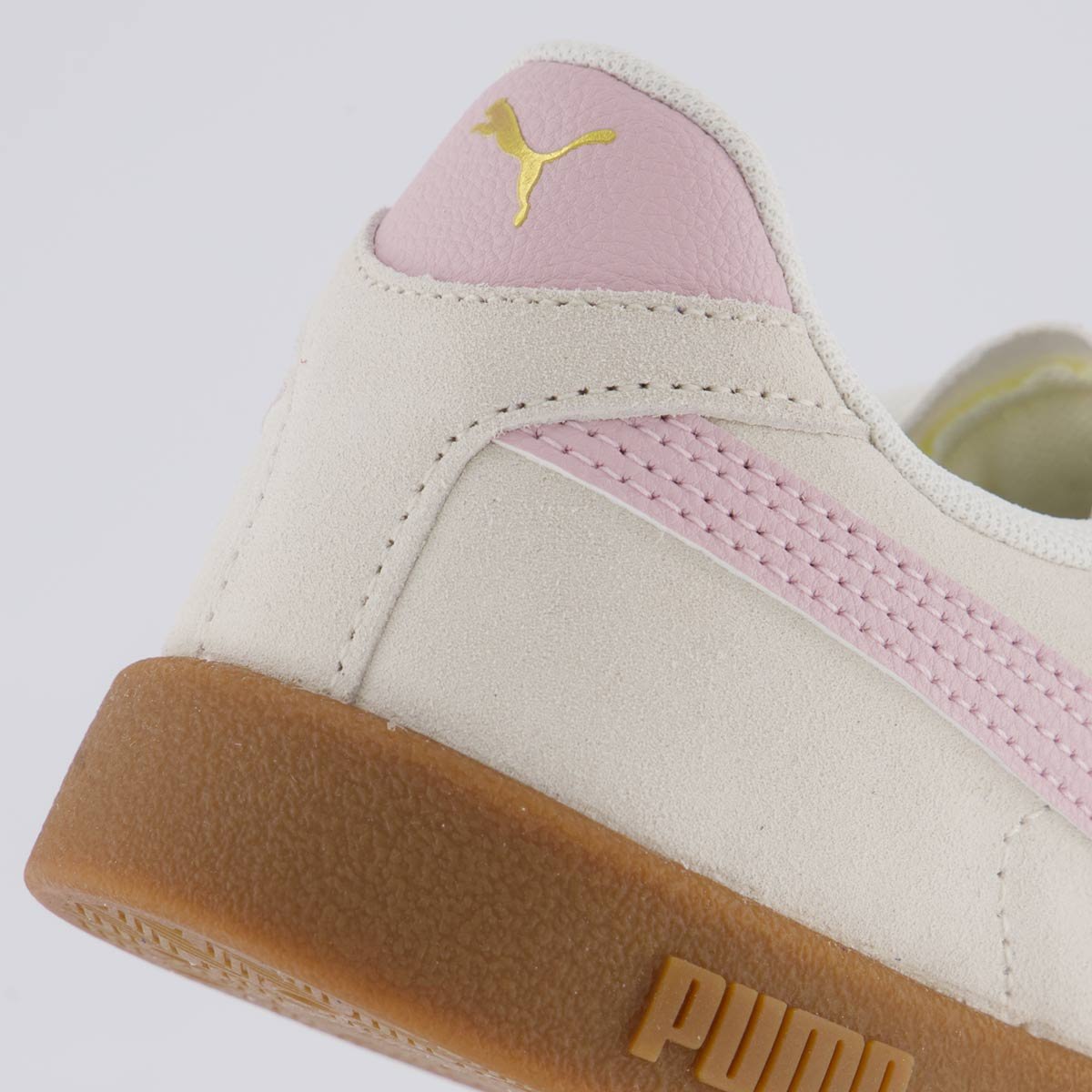 Tênis Puma Club II Feminino Branco Bege/Rosa 6