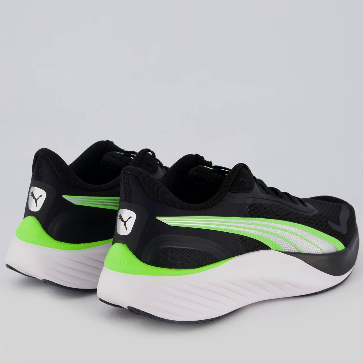 Tênis Puma Pounce Lite Preto e Verde Preto/Verde 3