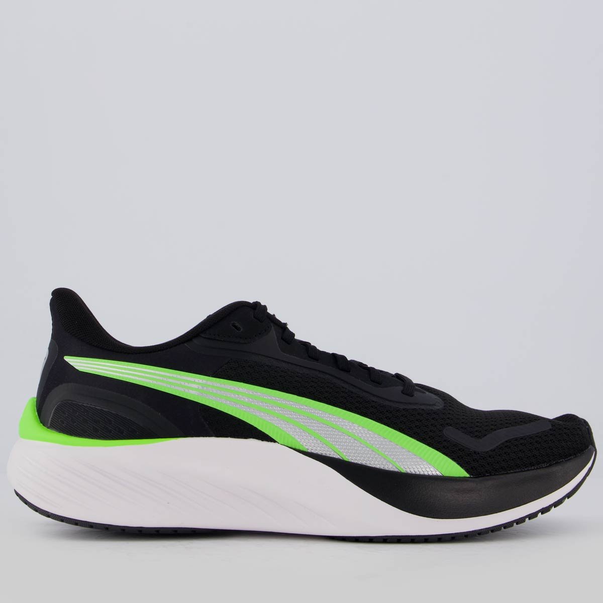 Tênis Puma Pounce Lite Preto e Verde Preto/Verde 1