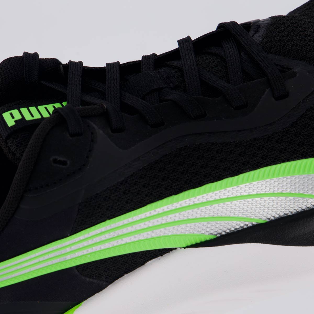 Tênis Puma Pounce Lite Preto e Verde Preto/Verde 7