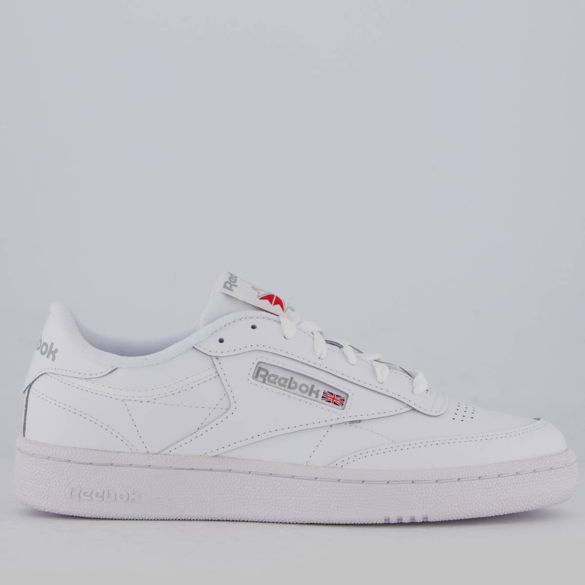 Tênis Reebok Club C 85 Branco e Cinza