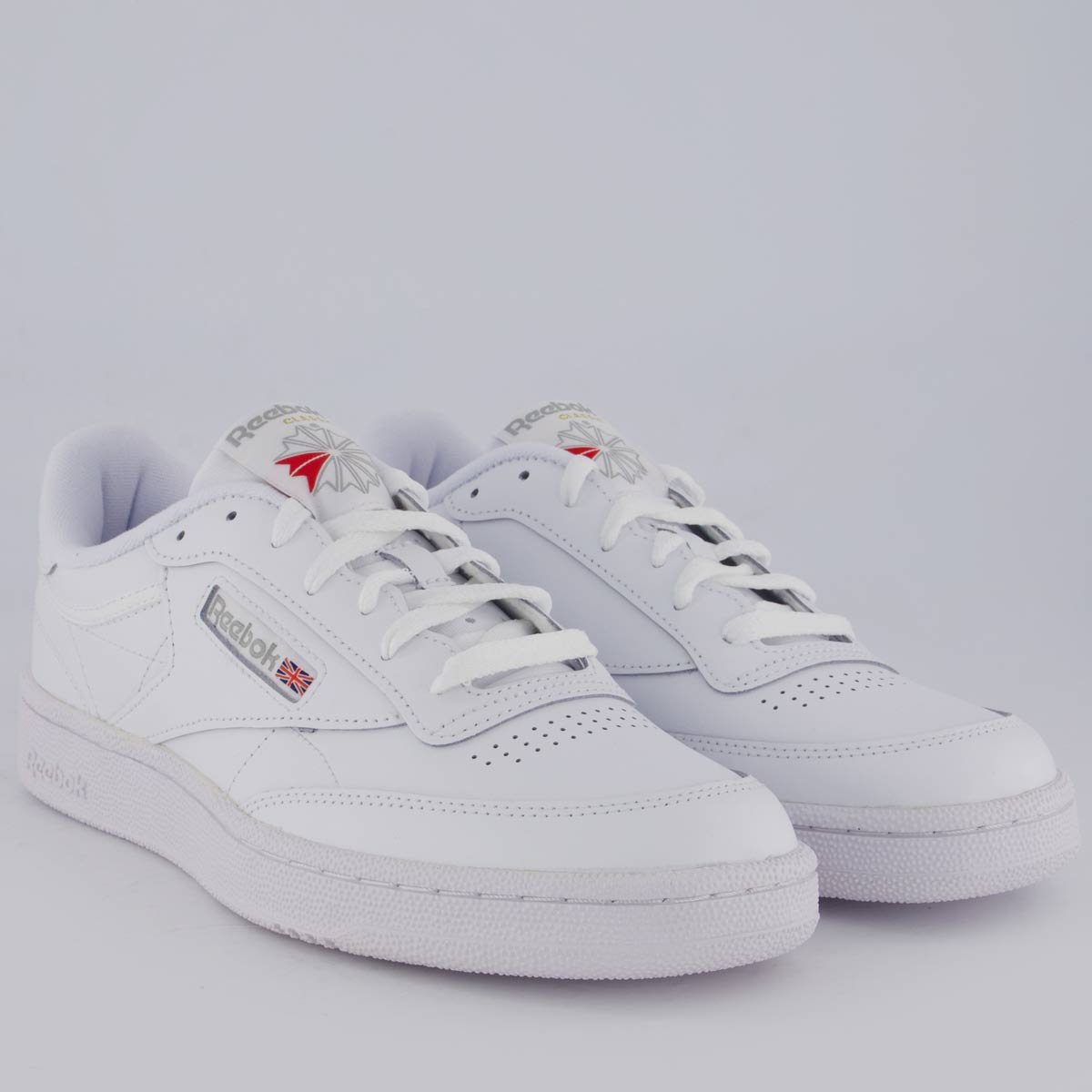 Tênis Reebok Club C 85 Branco e Cinza Branco 2