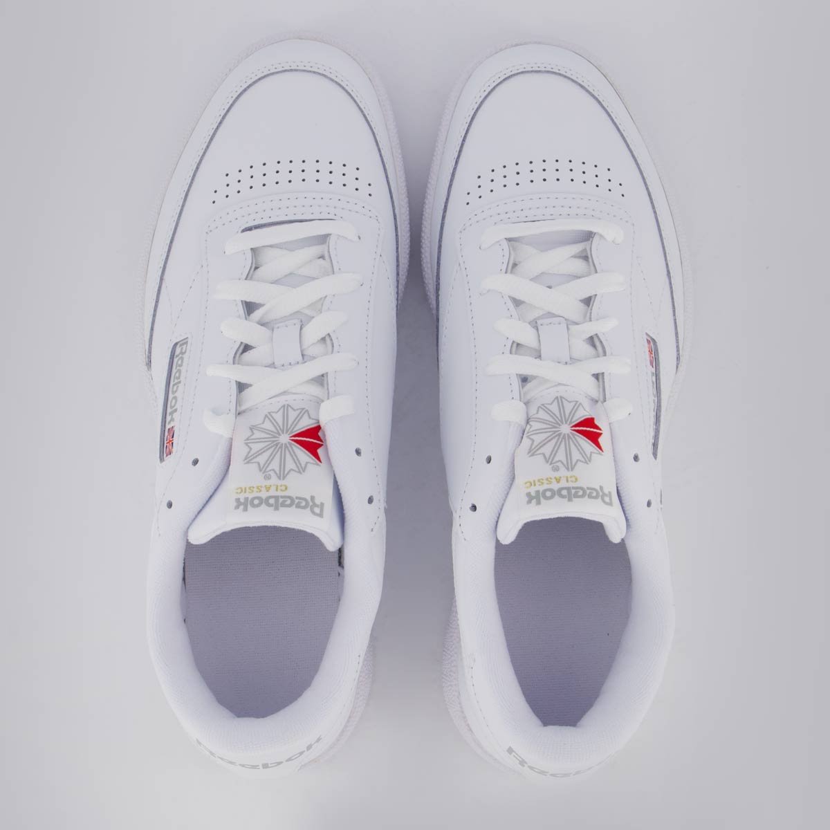 Tênis Reebok Club C 85 Branco e Cinza Branco 4