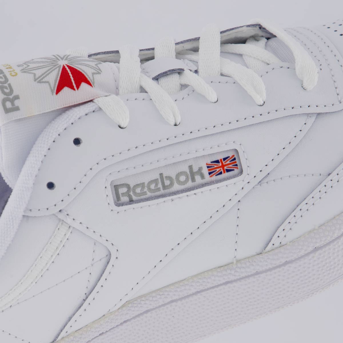Tênis Reebok Club C 85 Branco e Cinza Branco 7