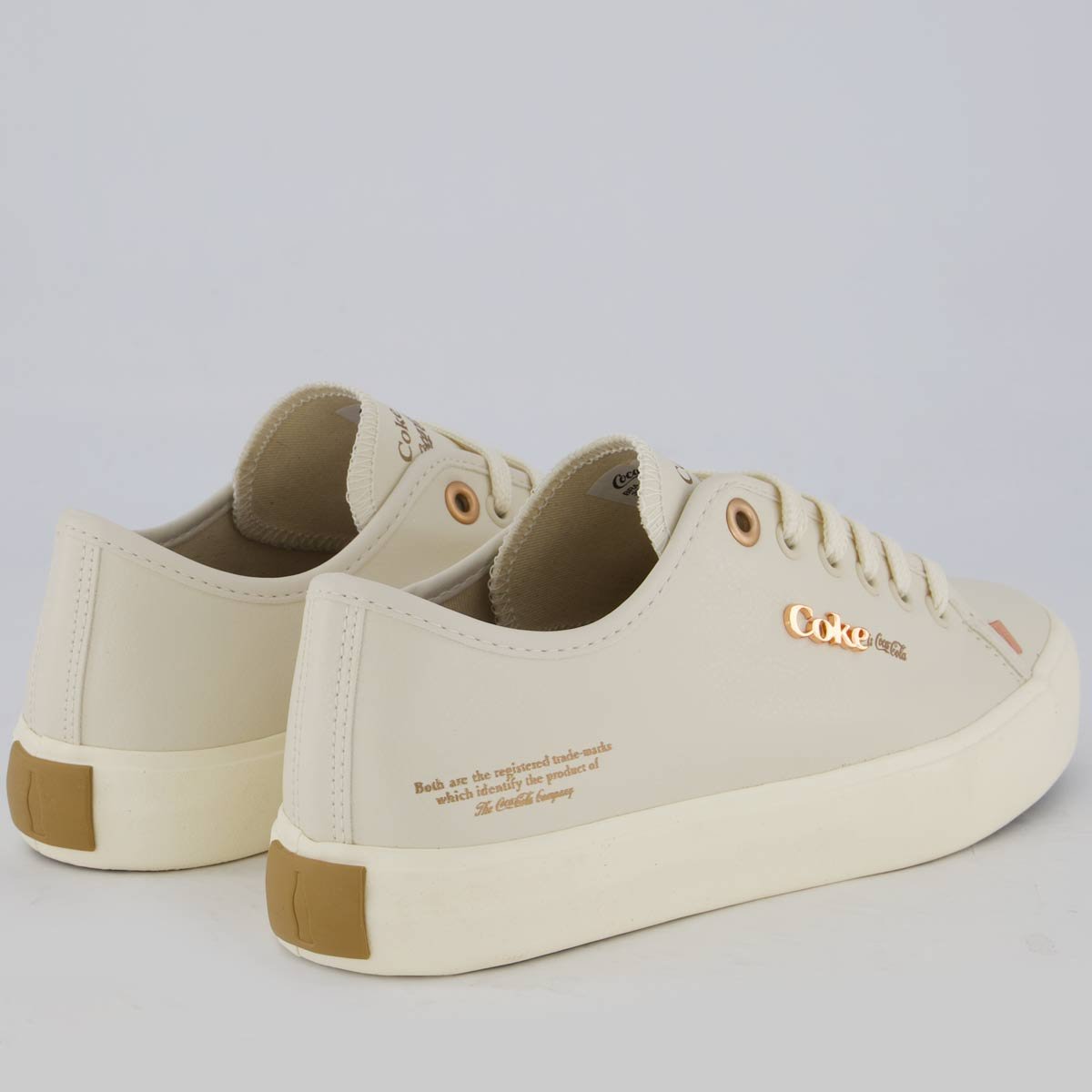 Tênis Coca Cola Key West Town Feminino Off White Bege 3