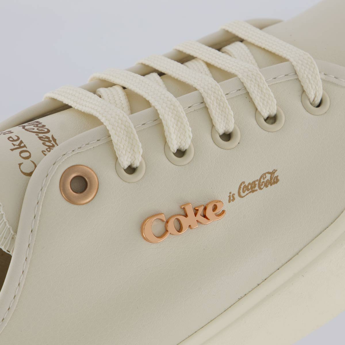 Tênis Coca Cola Key West Town Feminino Off White Bege 7