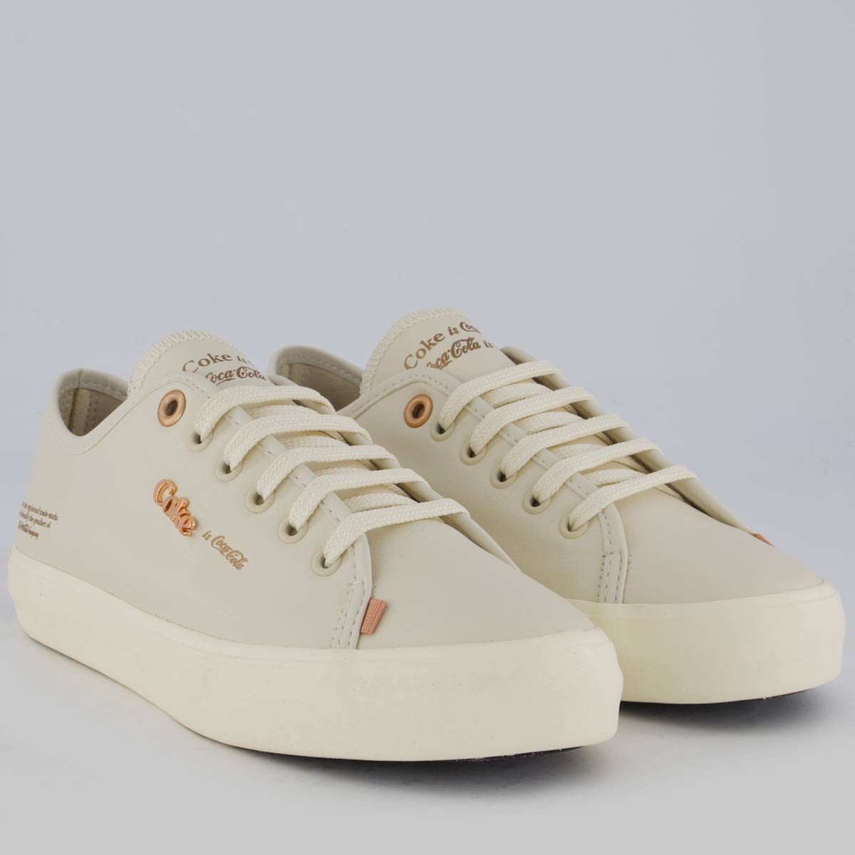 Tênis Coca Cola Key West Town Feminino Off White Bege 2