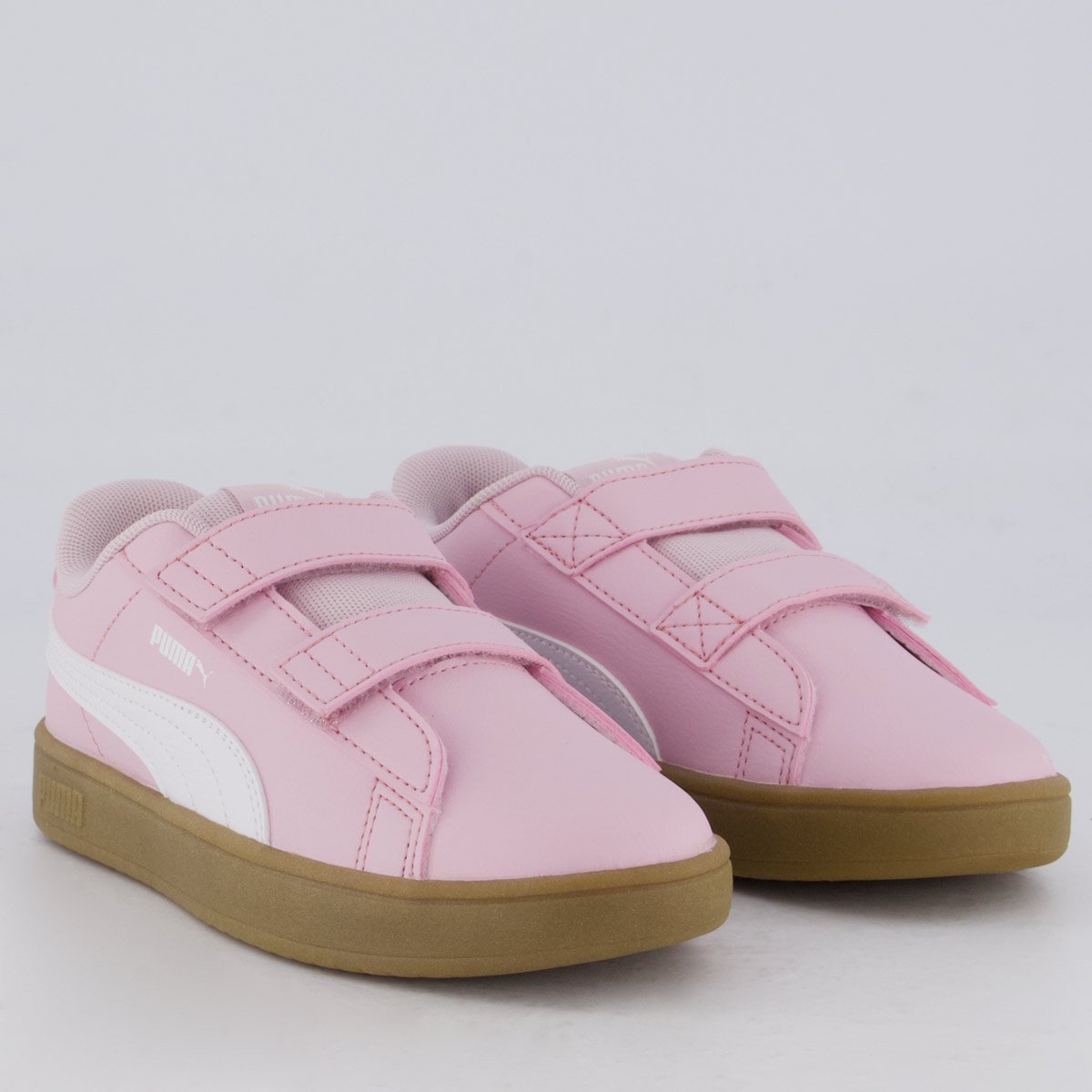 Tênis Puma Rickie Classic V PS Infantil Rosa e Branco Rosa 2