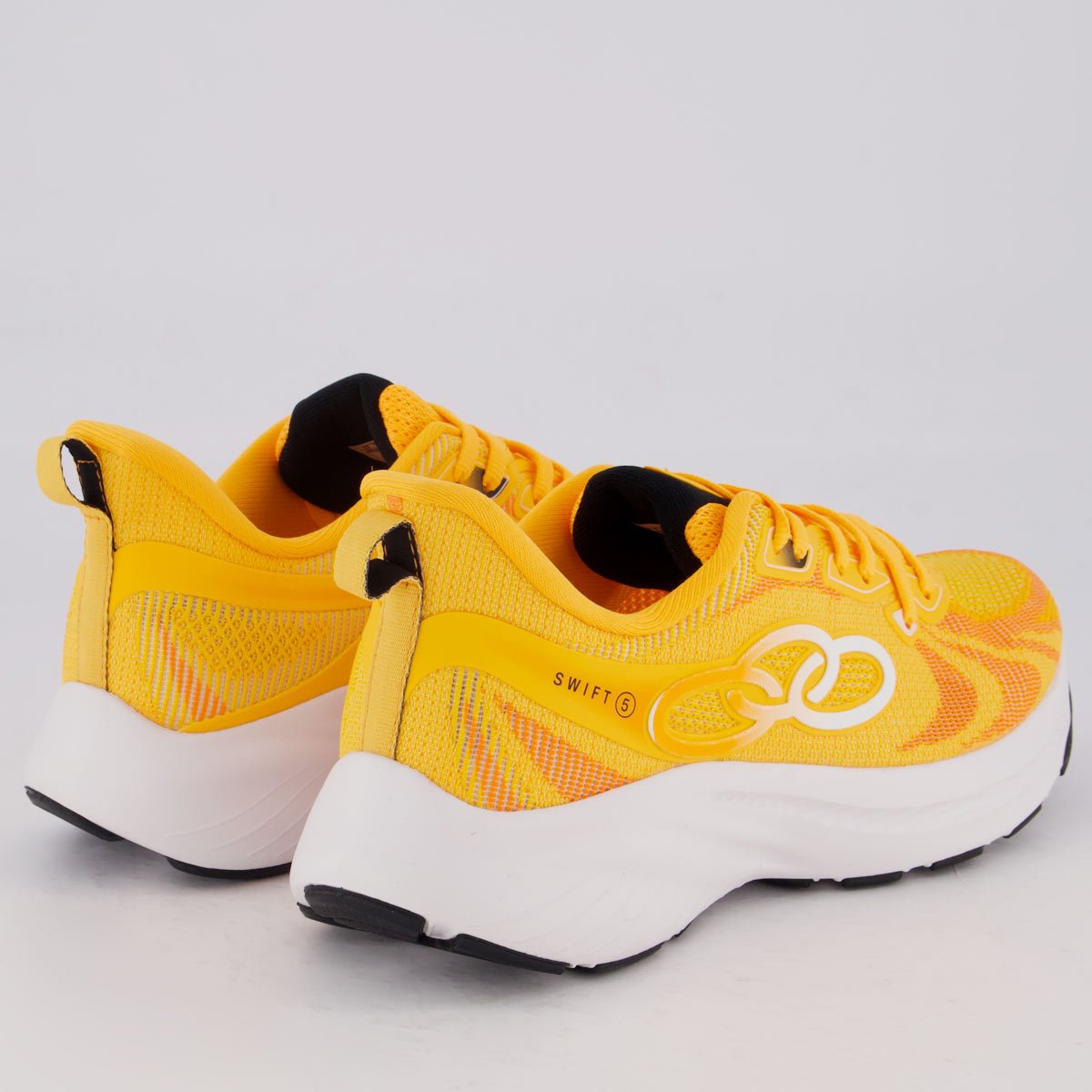 Tênis Olympikus Swift 5 Feminino Laranja Amarelo 3