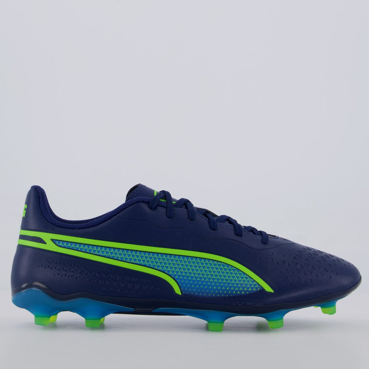 Chuteira Puma King Match Campo Marinho