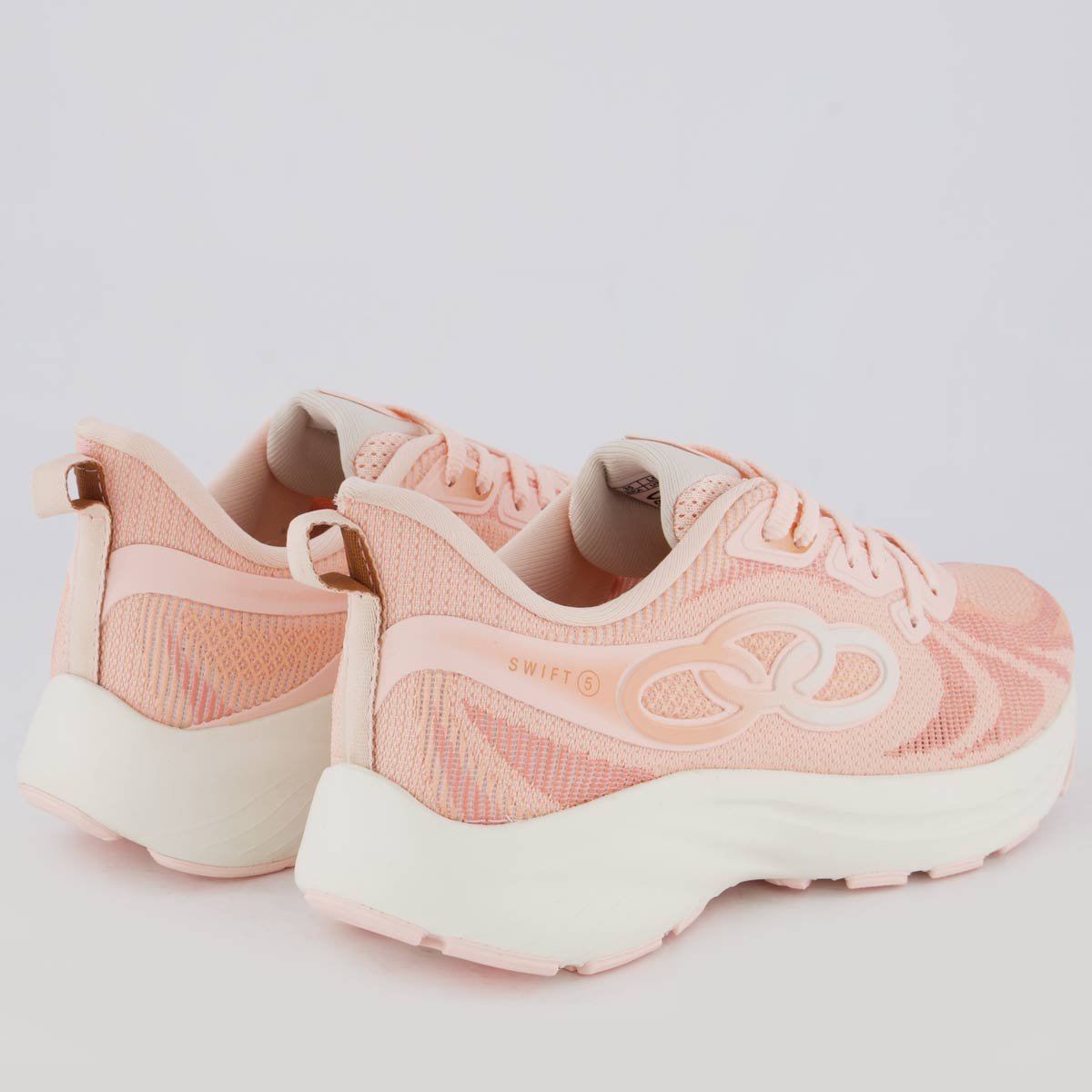 Tênis Olympikus Swift 5 Feminino Rosa Claro Salmão 3