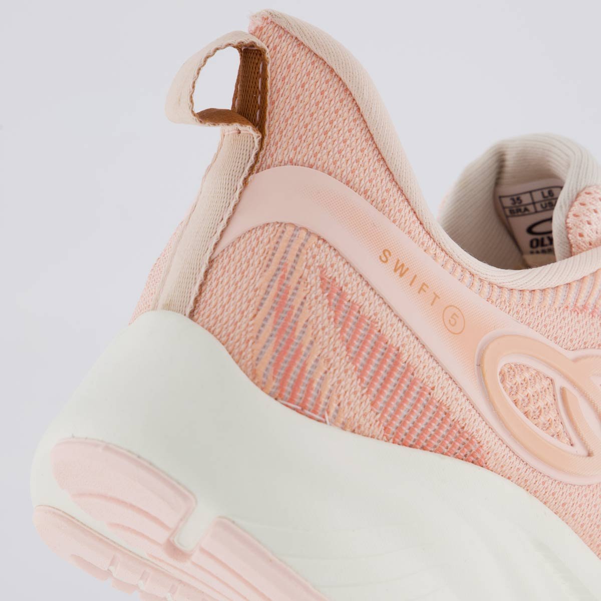Tênis Olympikus Swift 5 Feminino Rosa Claro Salmão 6