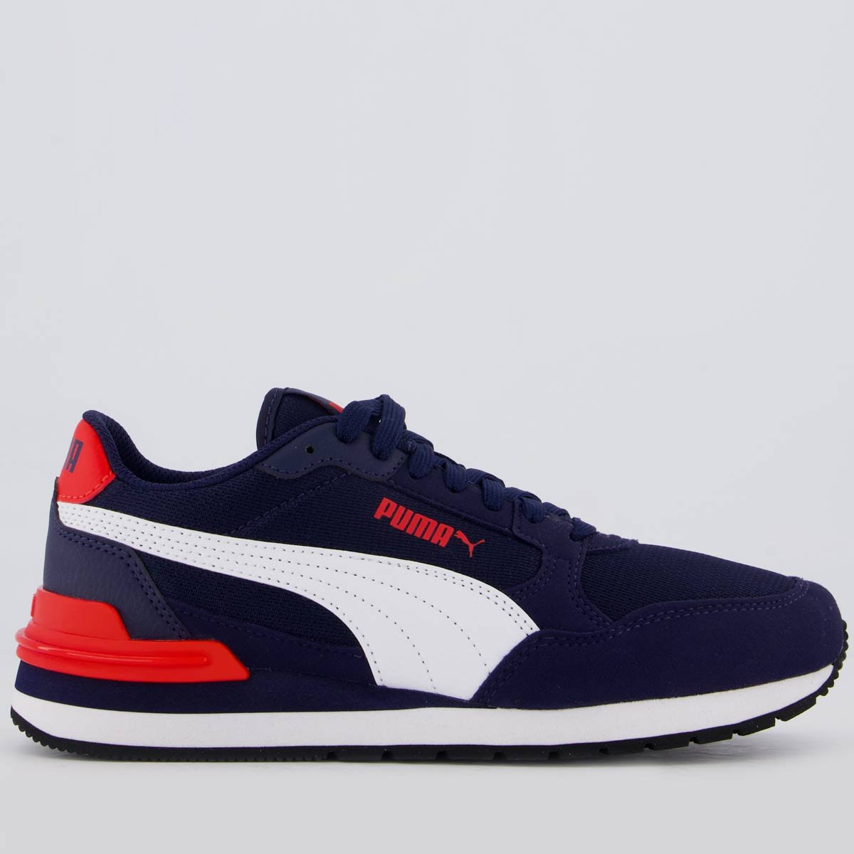 Tênis Puma ST Runner V4 Mesh Juvenil Marinho Azul Marinho 1
