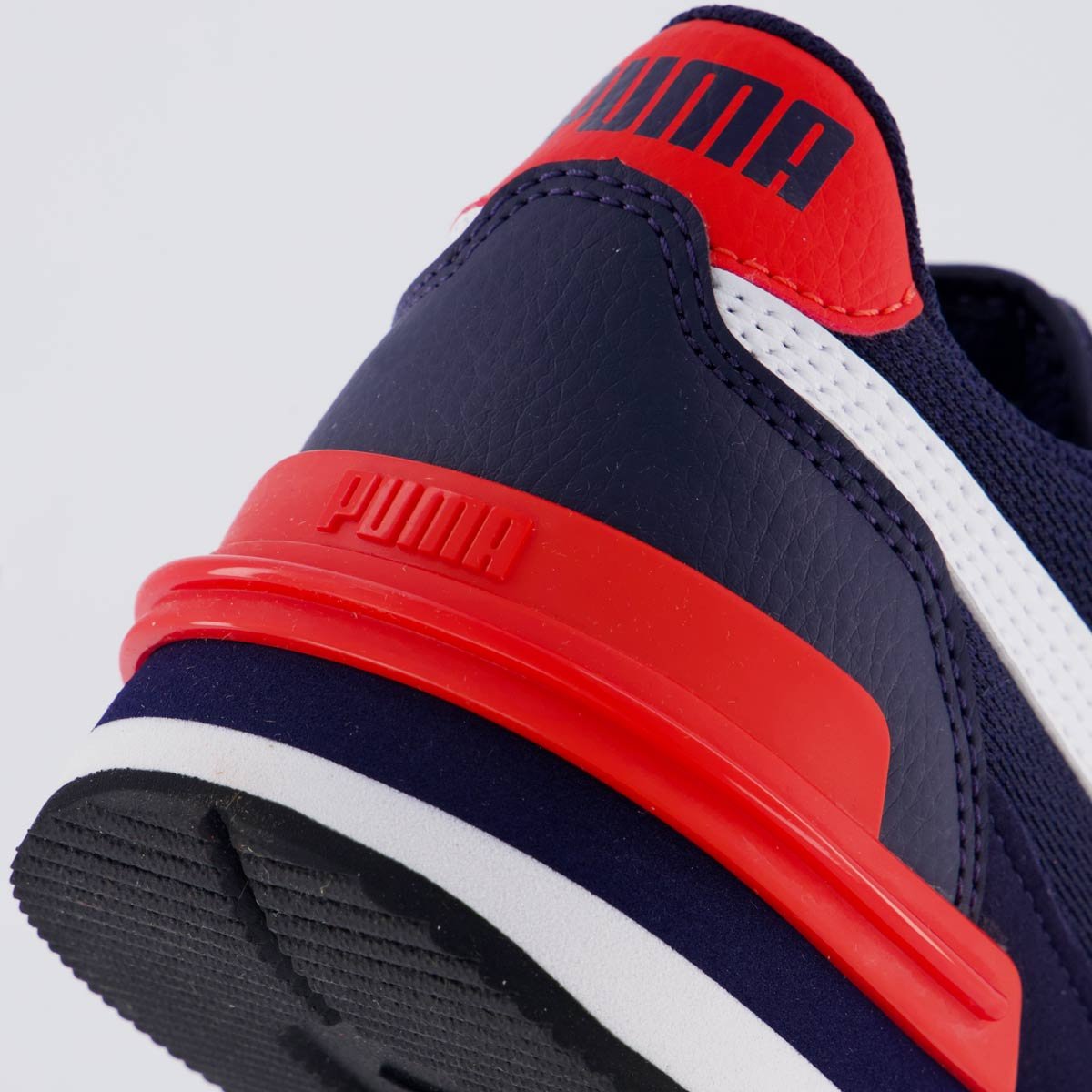 Tênis Puma ST Runner V4 Mesh Juvenil Marinho Azul Marinho 6