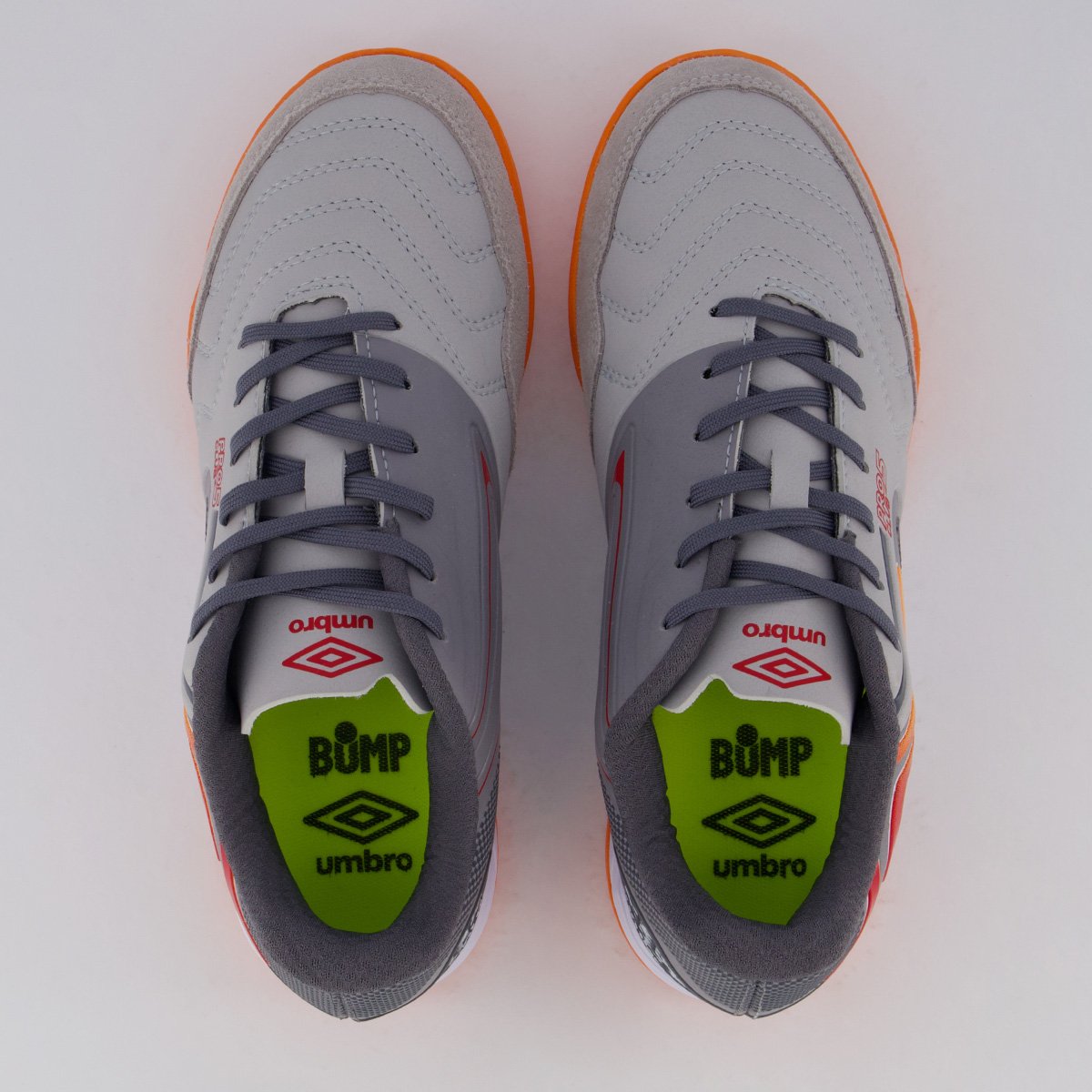 UMBRO PRO TRAINING シャツ グレー/オレンジ Chuteira Umbro Pro 5 Bump Club Futsal Cinza e Laranja