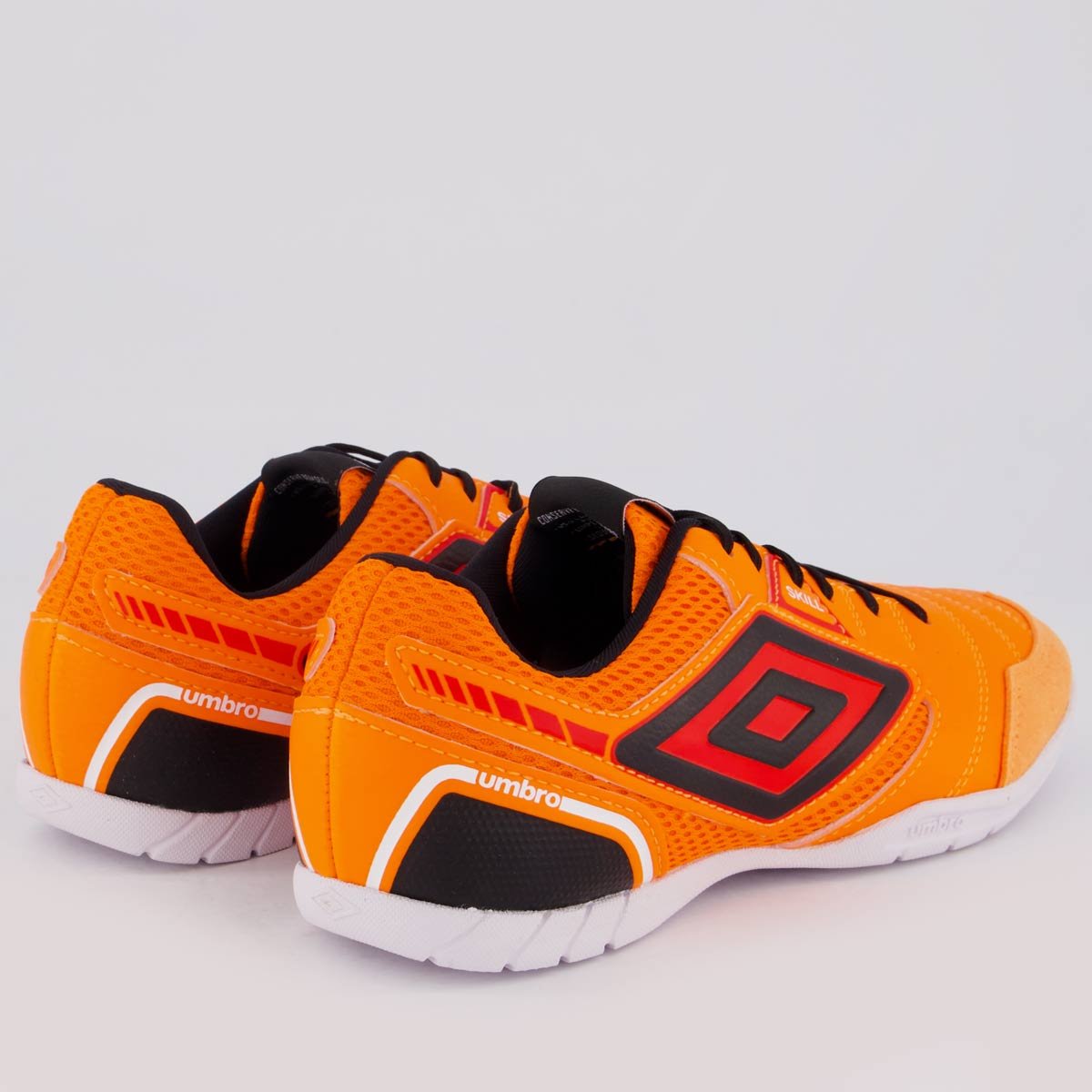 Chuteira Umbro Skill Futsal Laranja e Preta Laranja 3