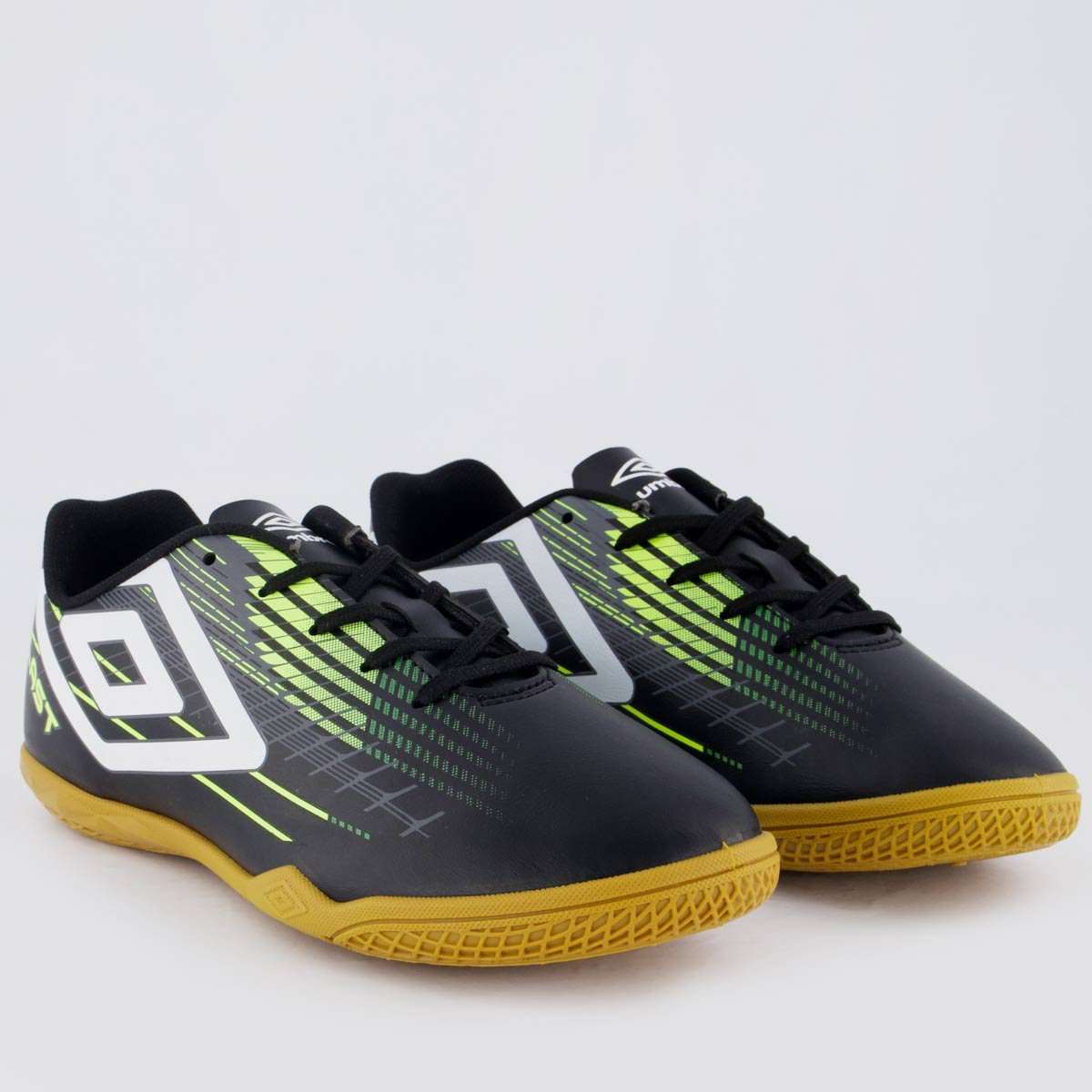 Chuteira Umbro Blast Futsal Preta e Verde Preto/Verde 4