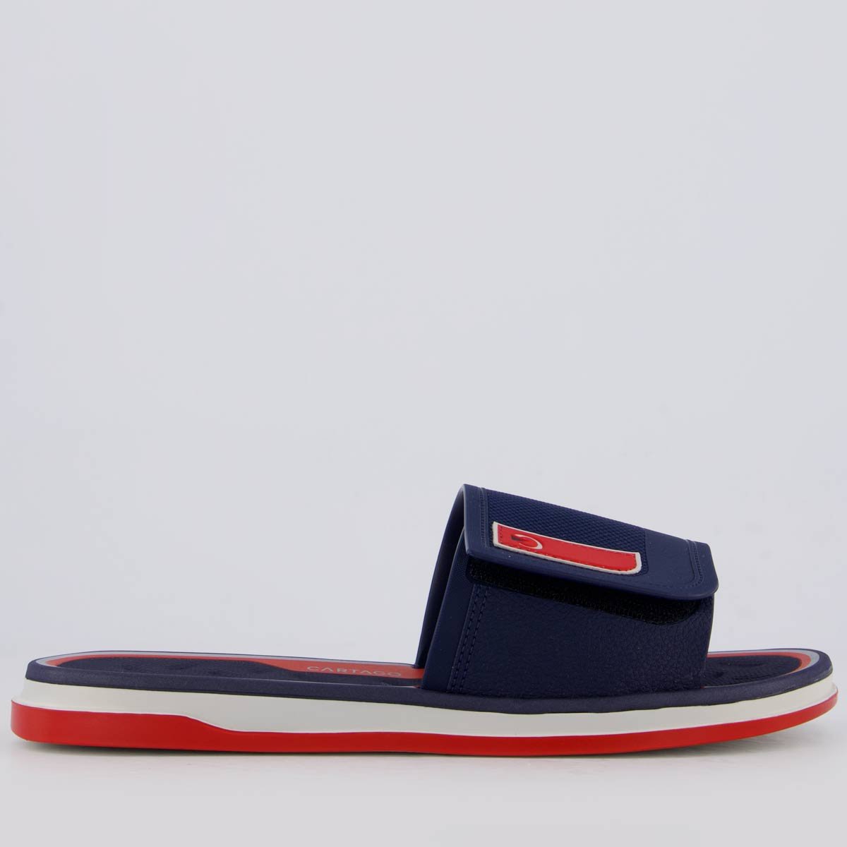 Chinelo Cartago Slide Málaga Sport Gáspea Marinho Azul Marinho 2