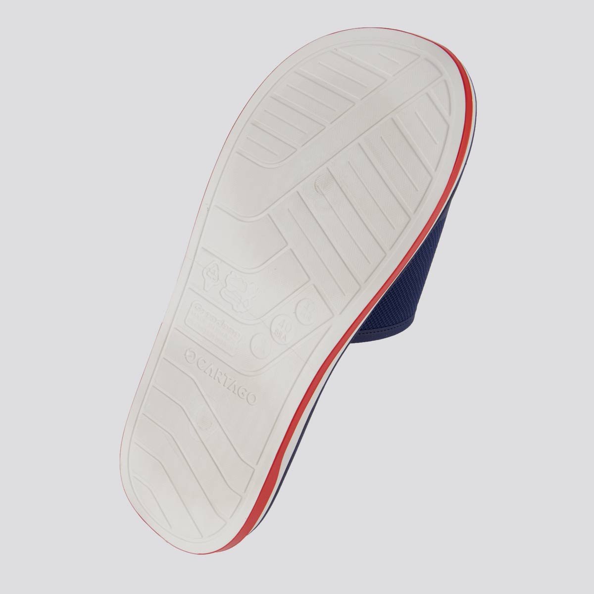 Chinelo Cartago Slide Málaga Sport Gáspea Marinho Azul Marinho 5