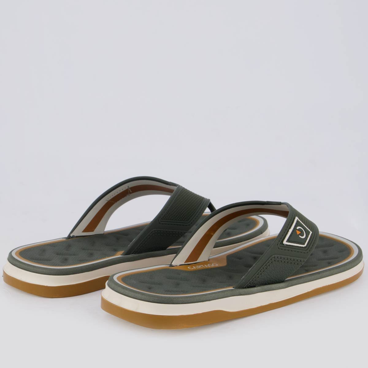 Chinelo Cartago Málaga Sport Verde e Bege Verde/Bege 4