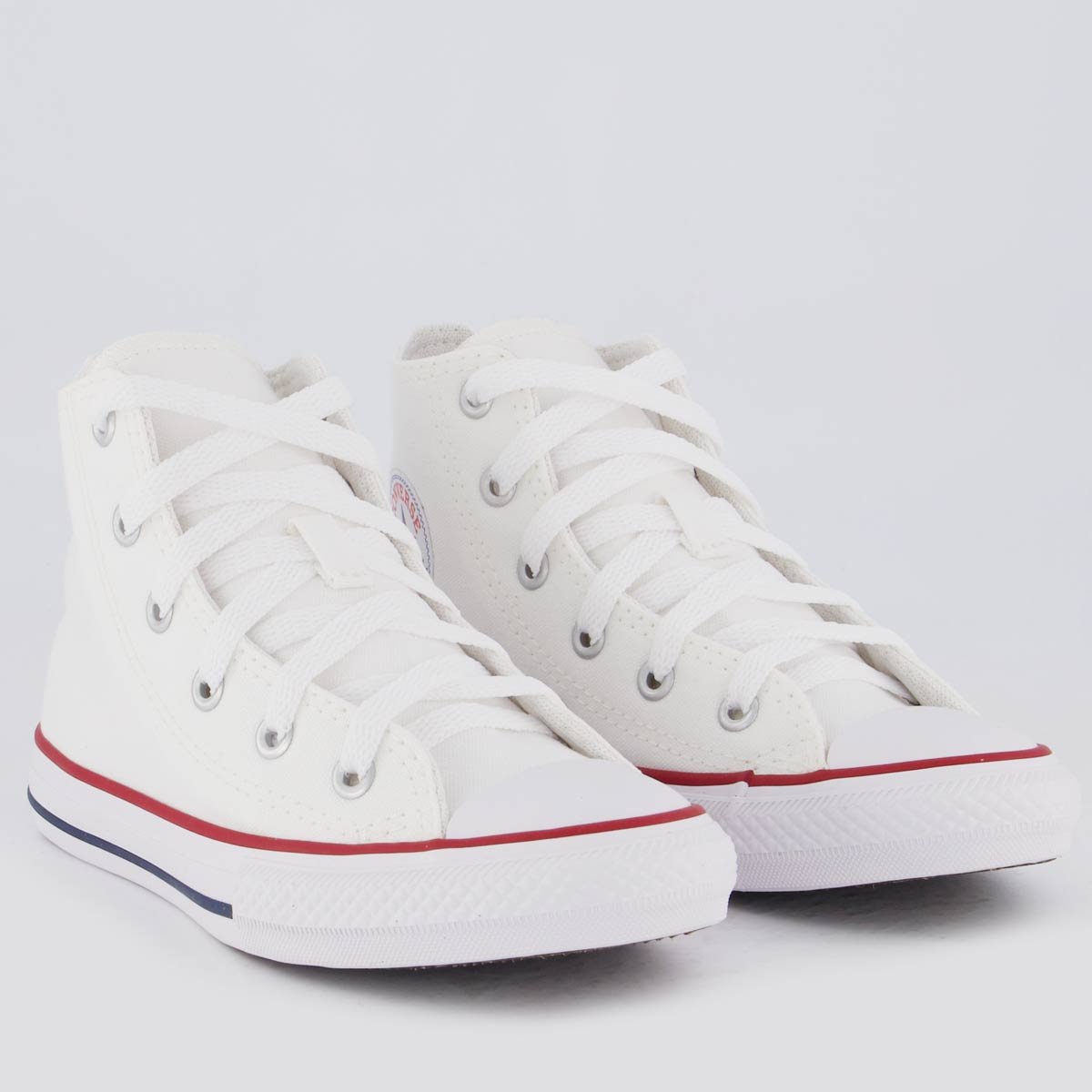 Tênis Converse All Star Chuck Taylor Cano Alto Infantil Branco Branco 2