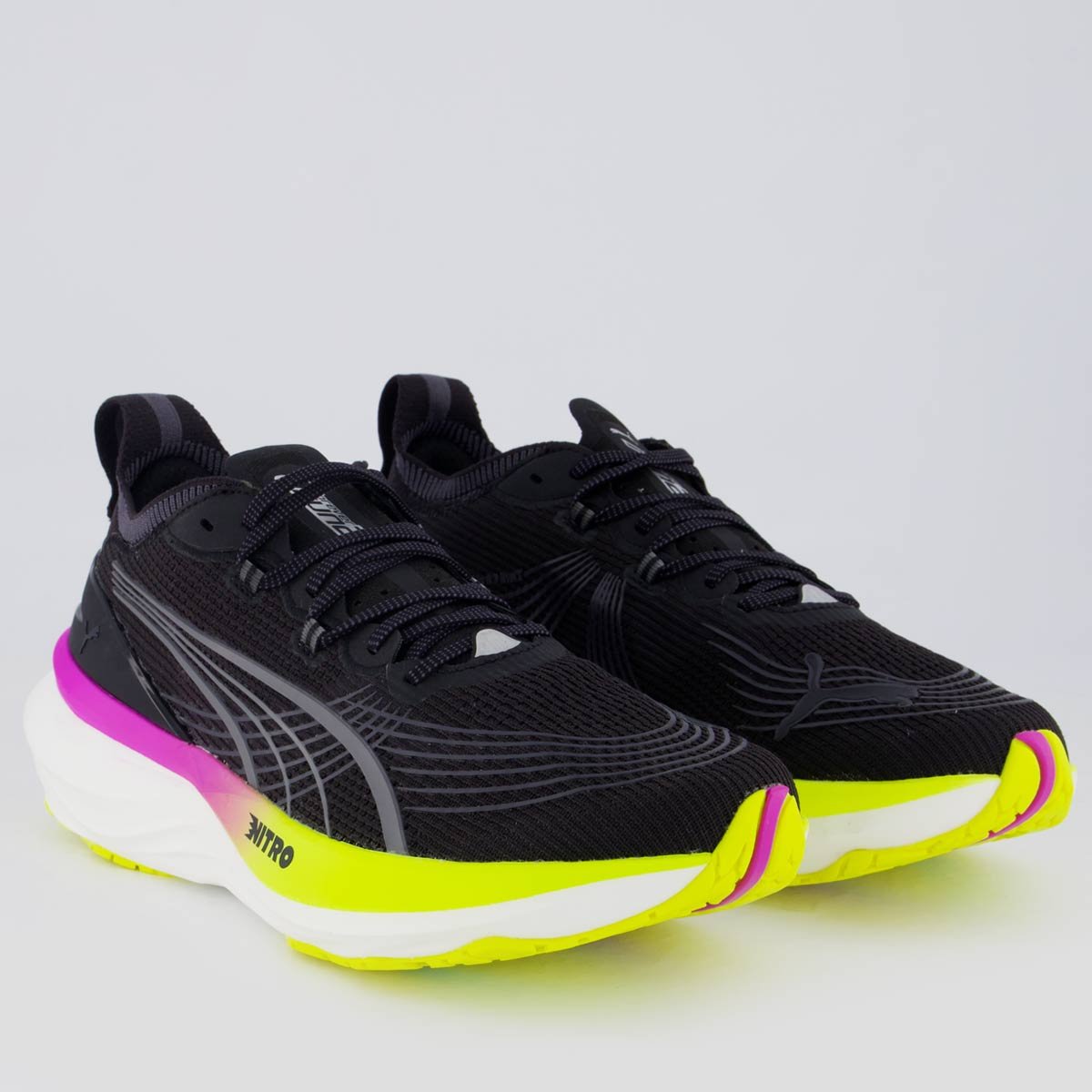 Tênis Puma Forever Run Nitro 2 Preto Preto 2