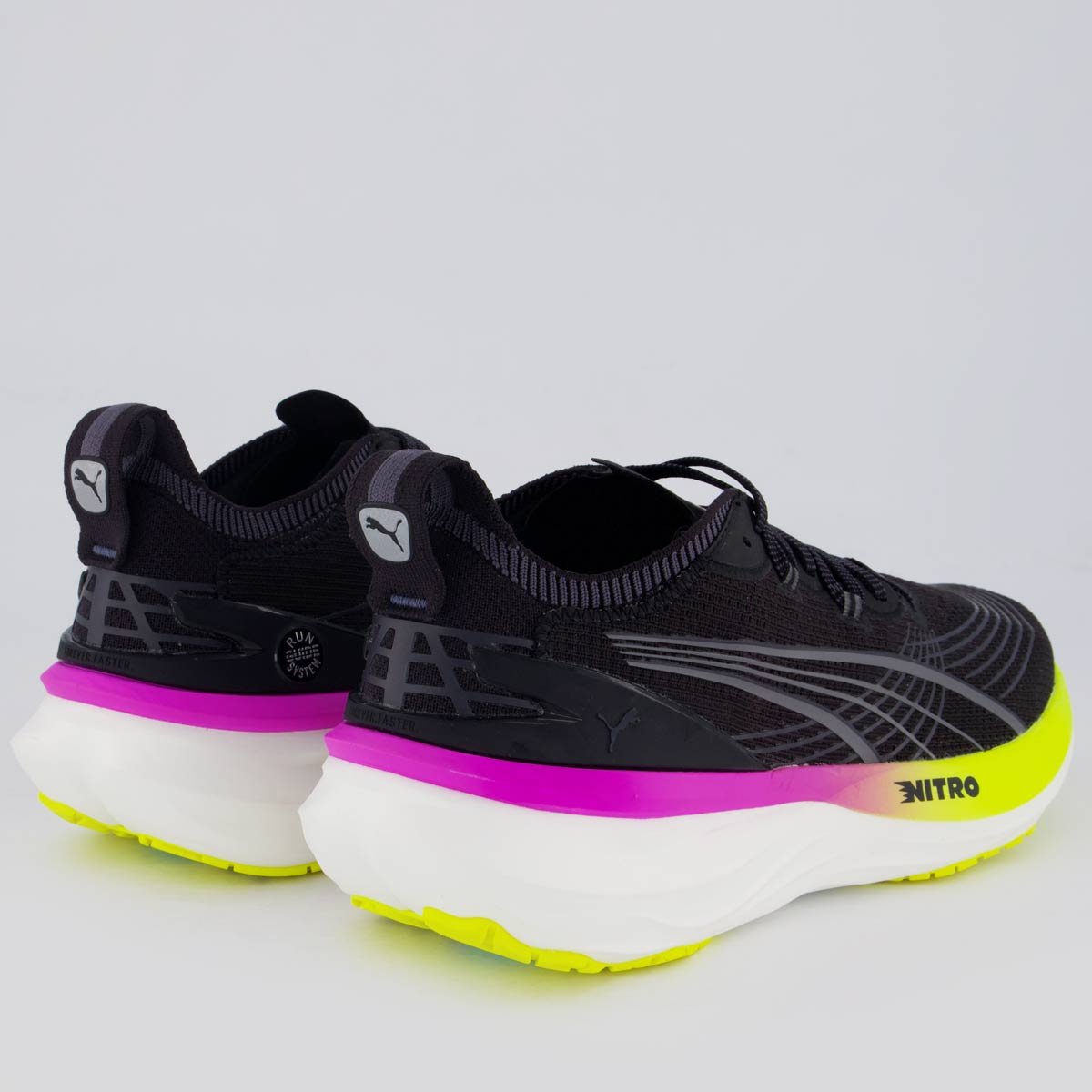 Tênis Puma Forever Run Nitro 2 Preto Preto 2