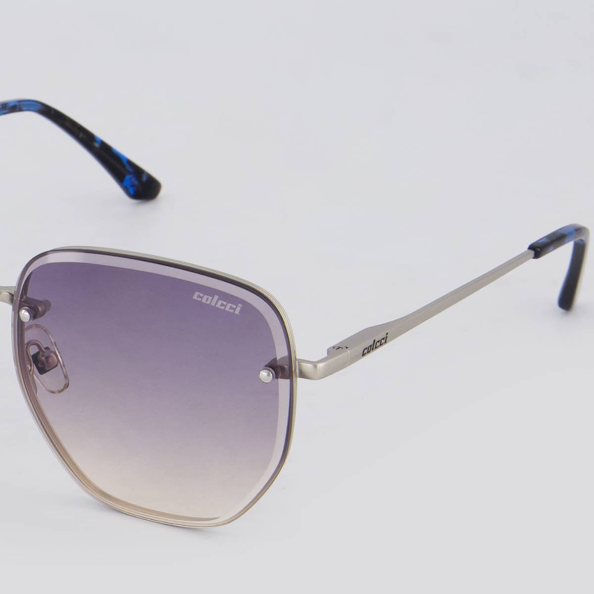 Óculos de Sol Colcci C0227 Prata e Azul Prata/Azul 3