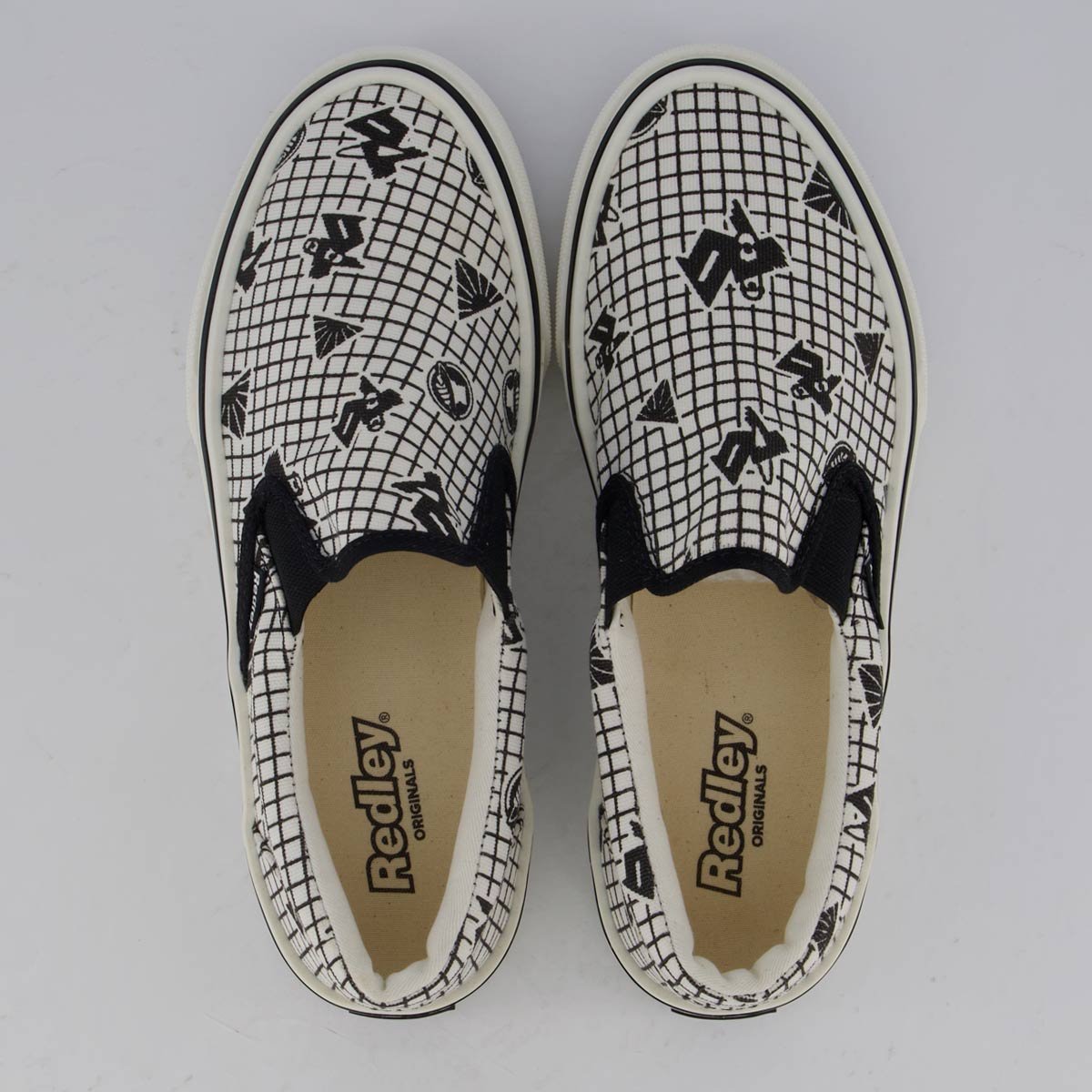 Tênis Redley Slip On Estampado Preto e Branco 4