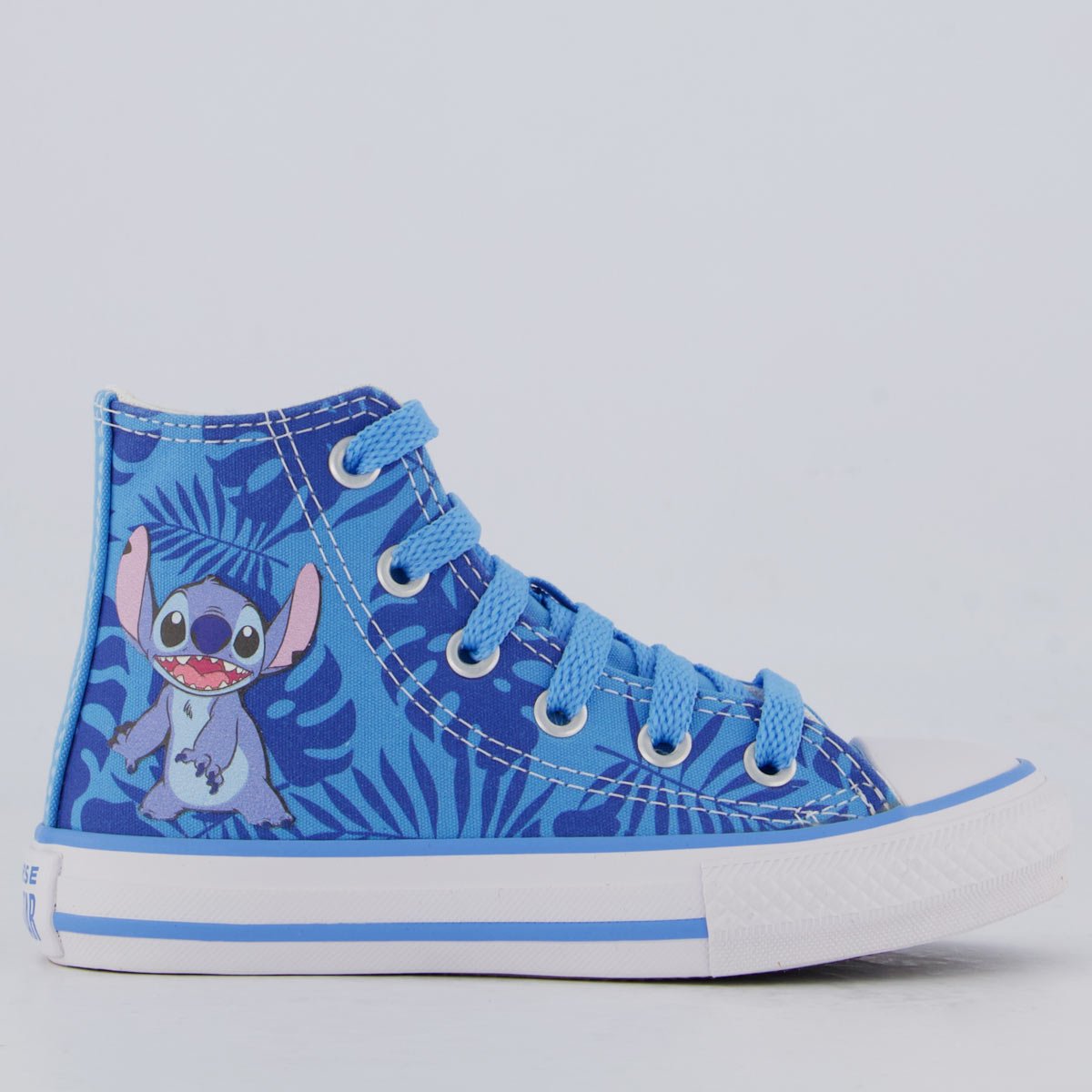 Tênis Converse All Star Chuck Taylor Stitch Cano Alto Infantil Azul